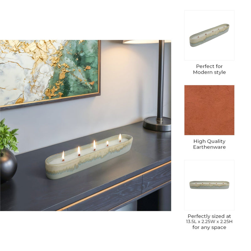 14", 15oz Wonder Nature Silves Long Portugal Cndle - Al Rugaib Furniture