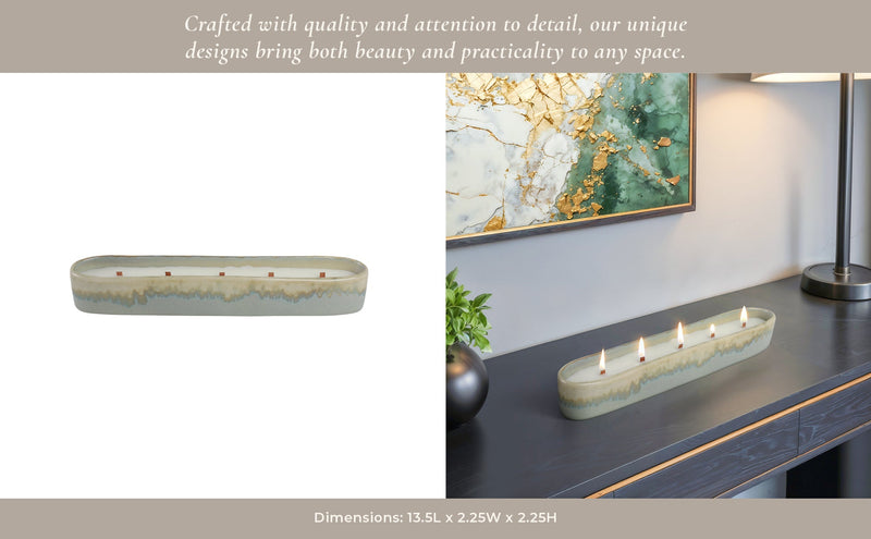 14", 15oz Wonder Nature Silves Long Portugal Cndle - Al Rugaib Furniture