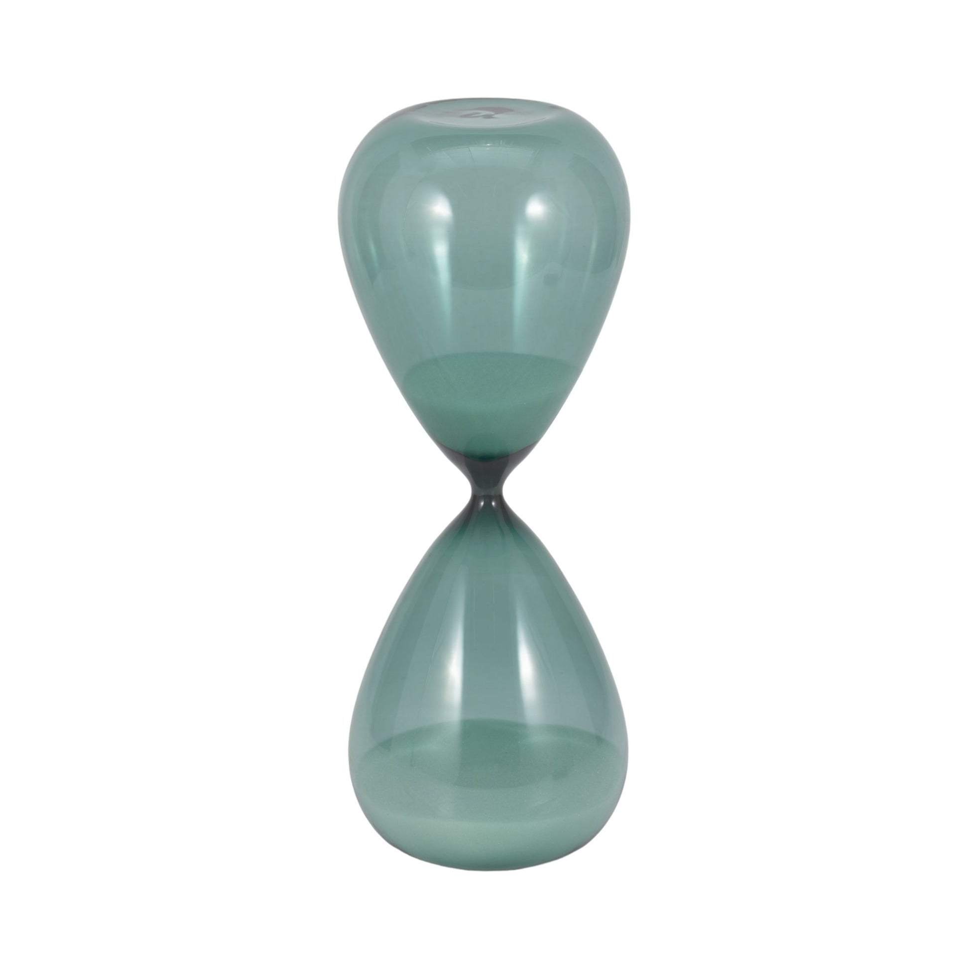 14" Bombora Small Teal Hourglass Table Decors| Sagebrook Home