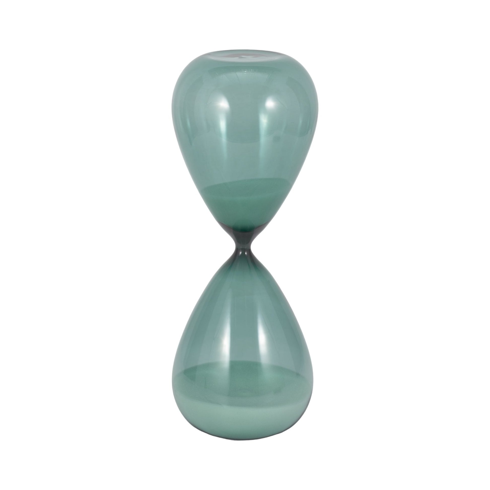 14" Bombora Small Teal Hourglass Table Decors| Sagebrook Home