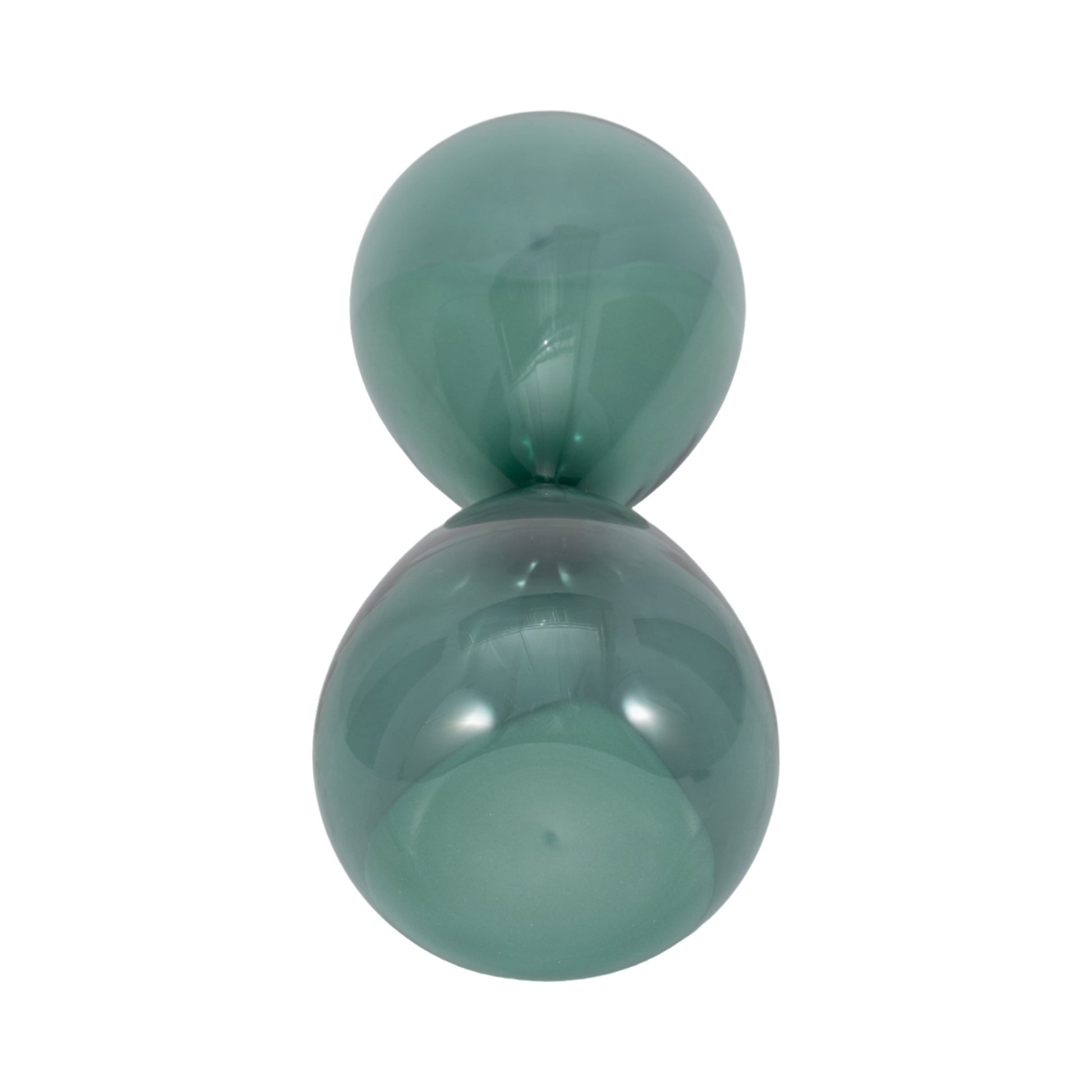 14" Bombora Small Teal Hourglass Table Decors| Sagebrook Home