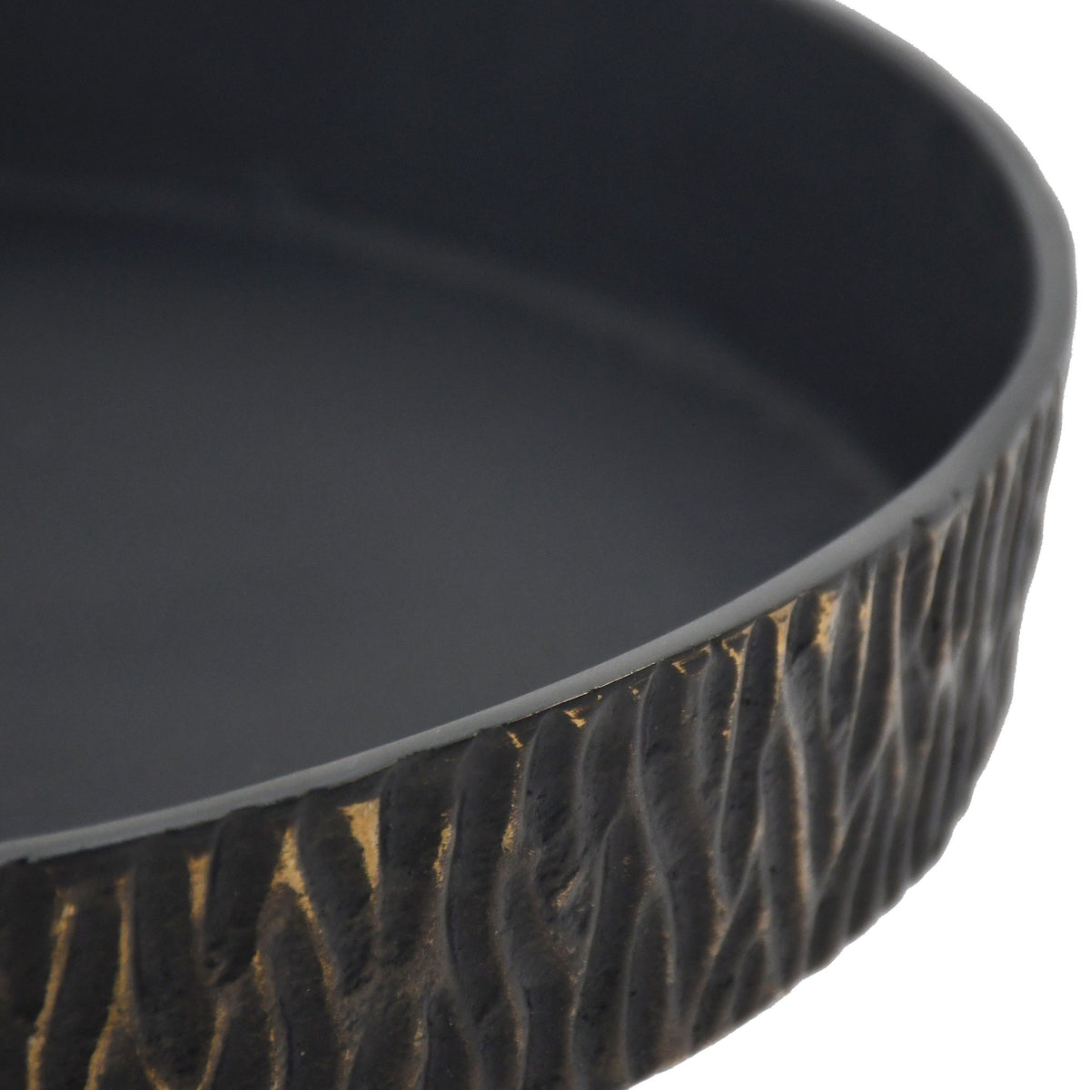14" Cali Metal Pedestal Tray, Black Table Decors| Sagebrook Home