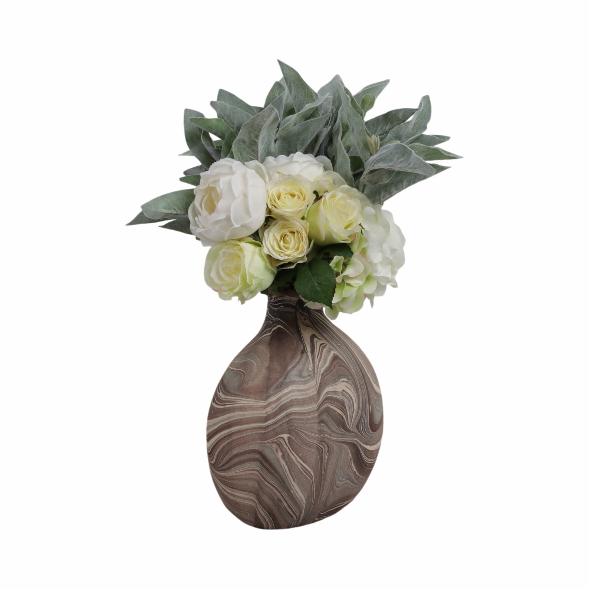 14" CARRANA MEDIUM BROWN ECOMIX VASE Vases and Jars| Sagebrook Home