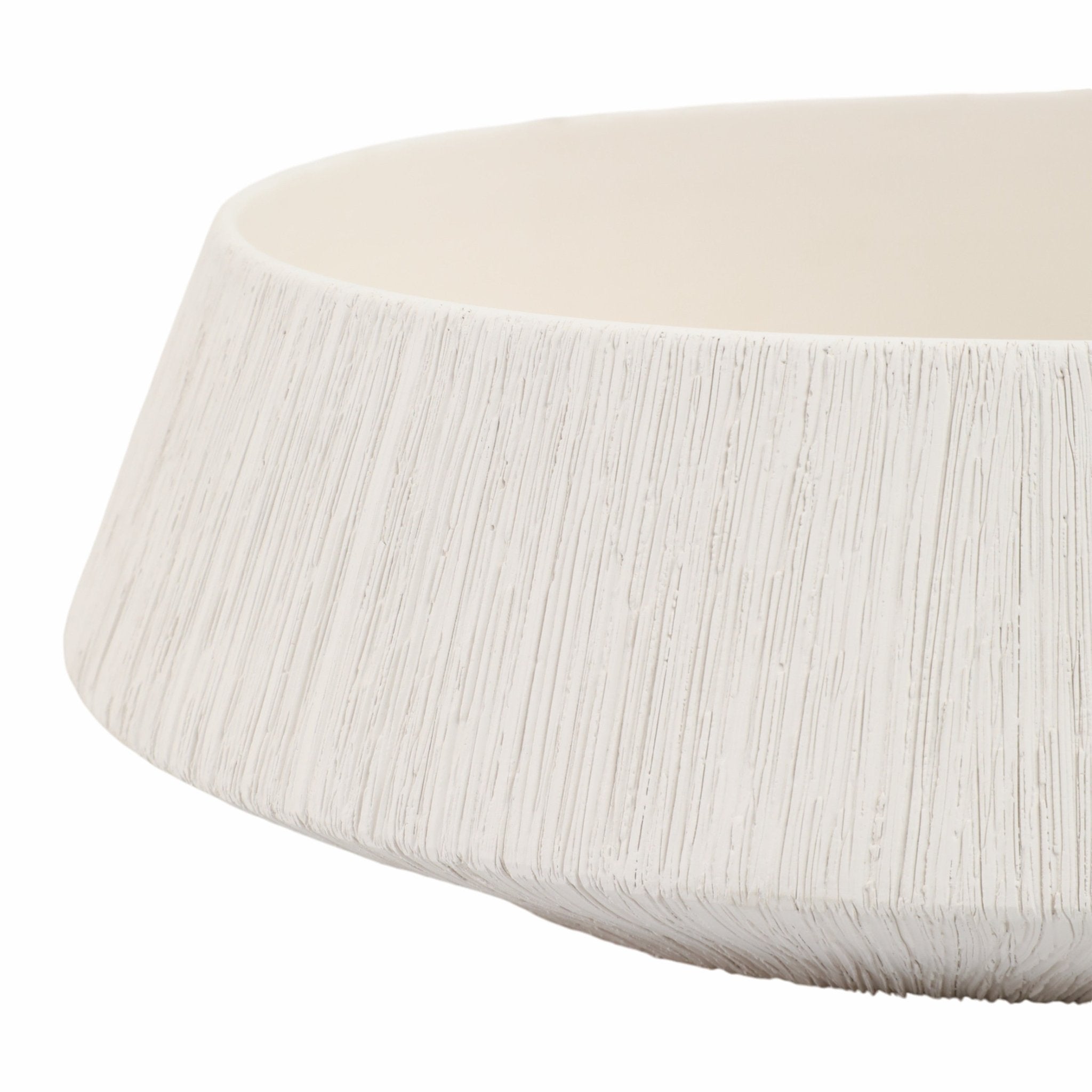 14" Cascais White Portugal Bowl Table Decors| Sagebrook Home