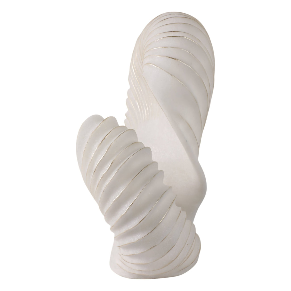 14" EVANSTON QUARTZ RESIN SHELL STATUARY, WHITE Table Decors| Sagebrook Home