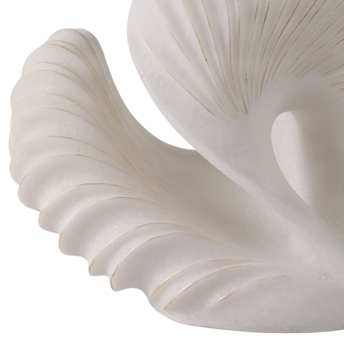 14" EVANSTON QUARTZ RESIN SHELL STATUARY, WHITE Table Decors| Sagebrook Home