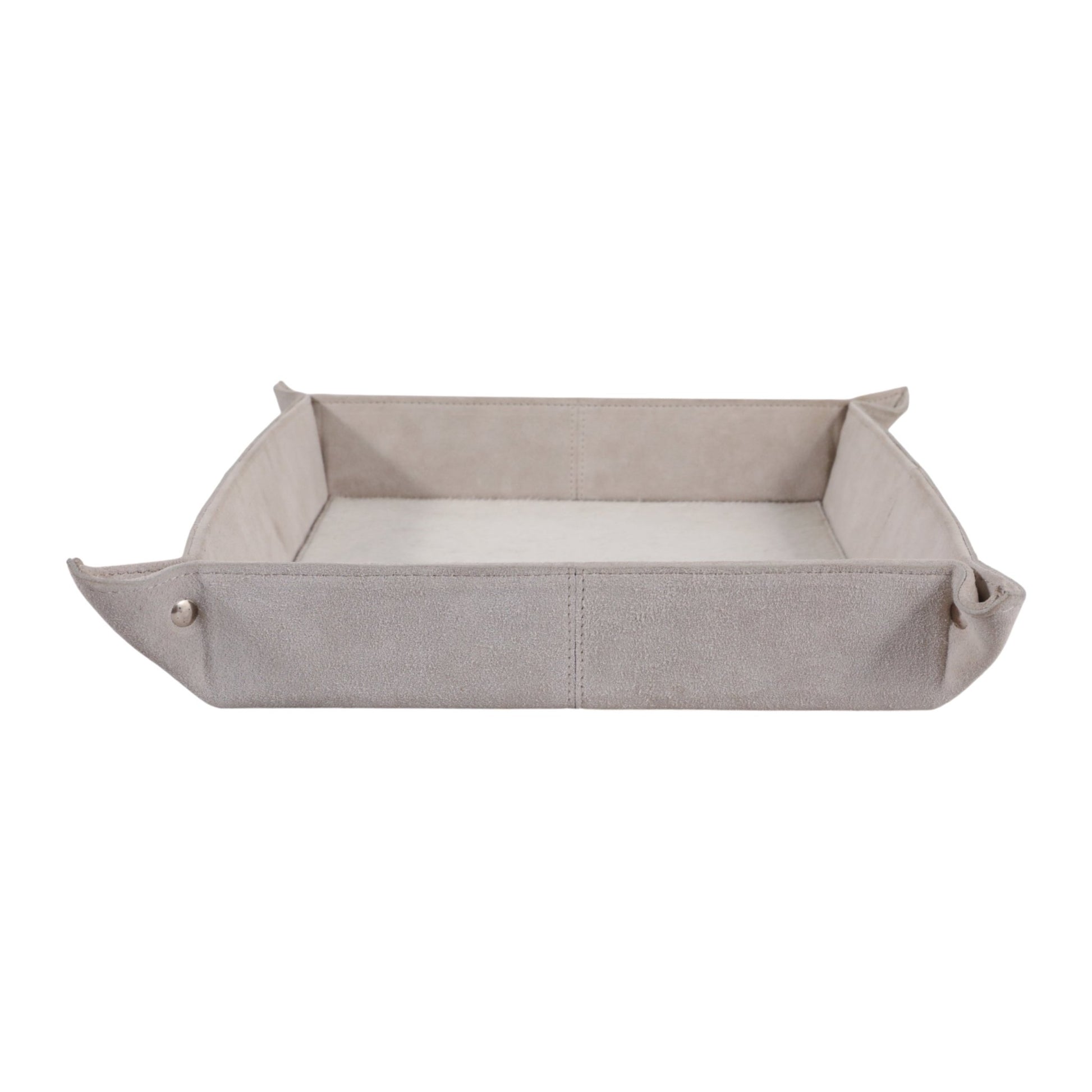14" Girad Cream Suede And Hair On Hide Tray Tray| Sagebrook Home