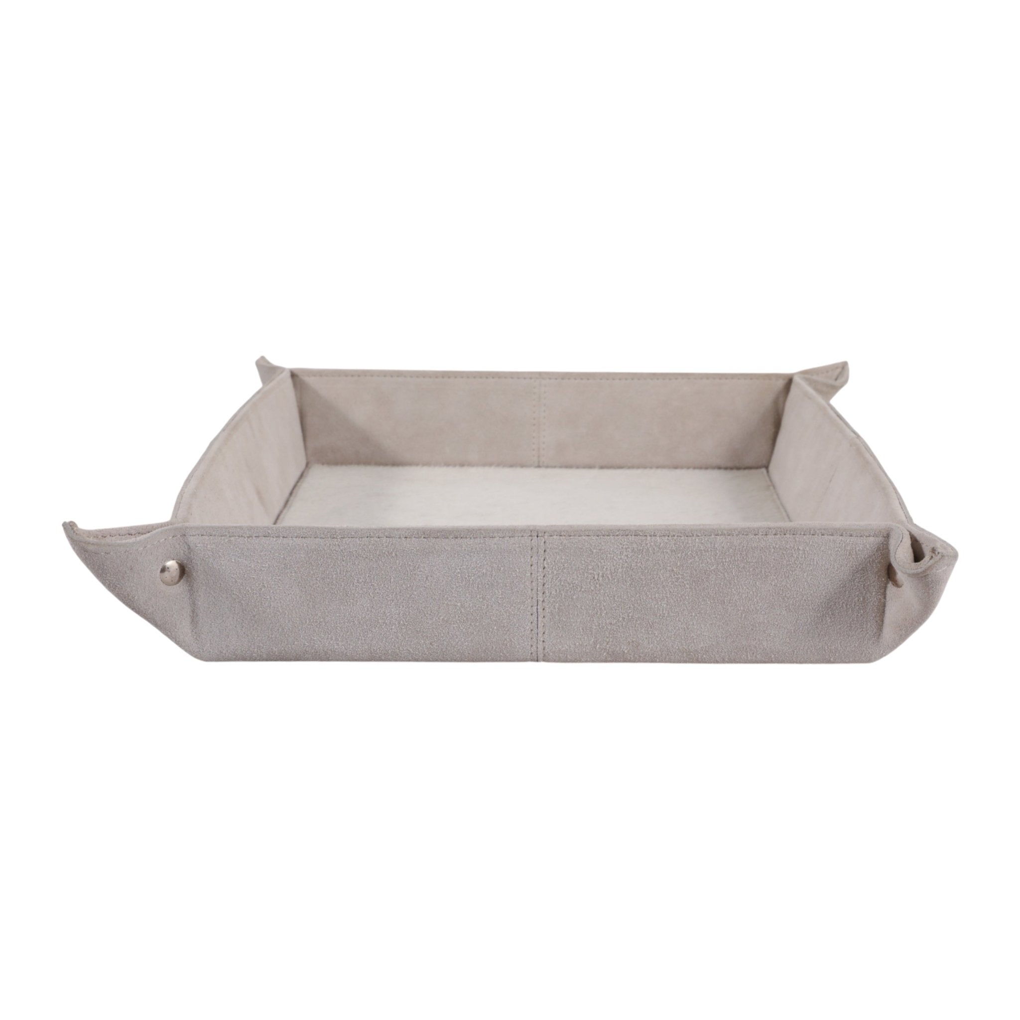 14" Girad Cream Suede And Hair On Hide Tray Tray| Sagebrook Home