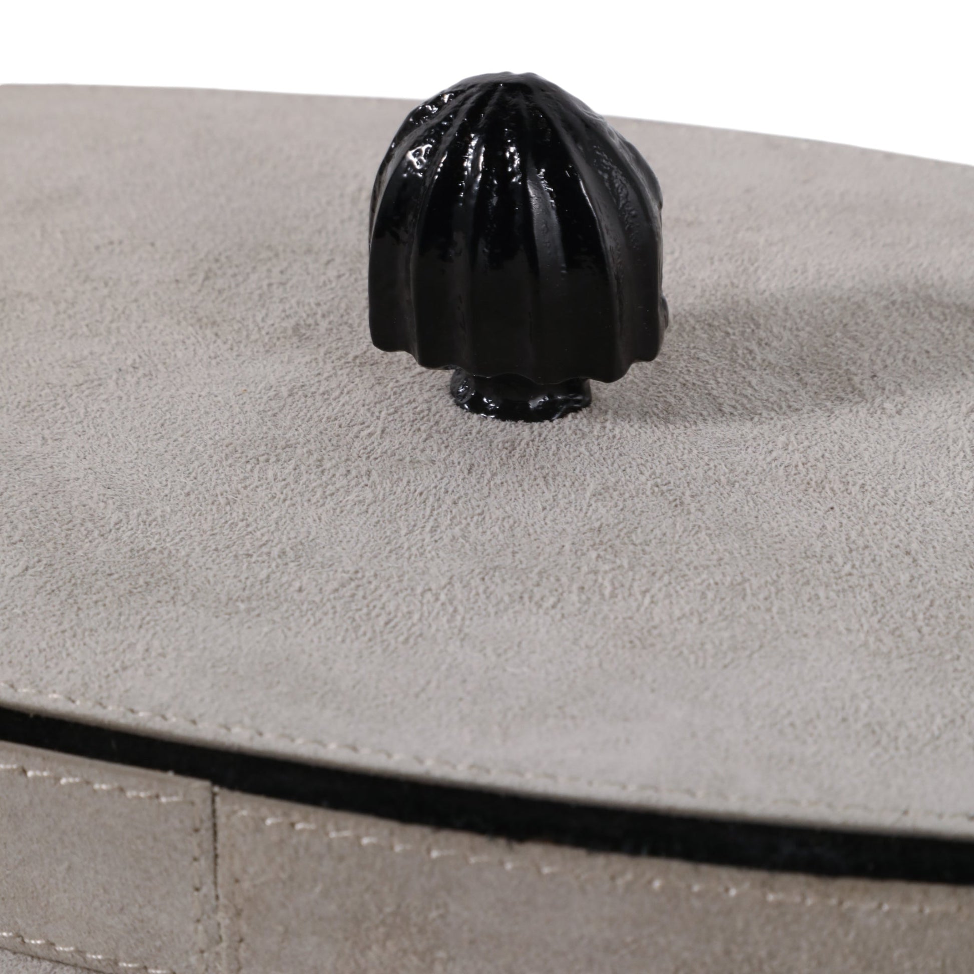 14" Gratiot Cream Suede Box Box| Sagebrook Home