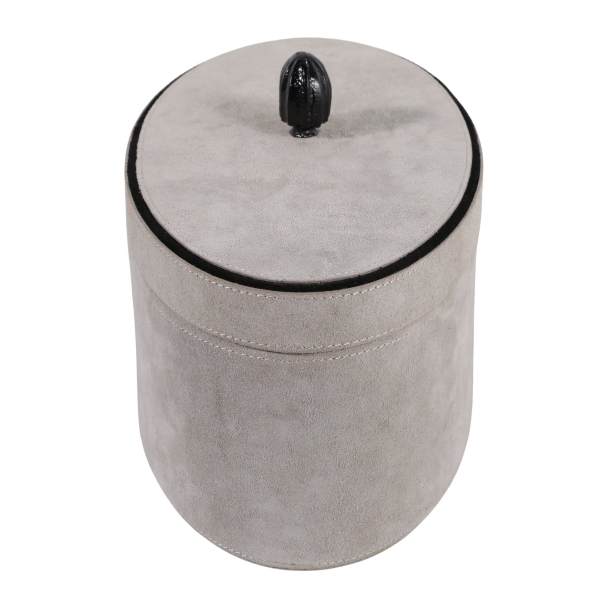 14" Gratiot Cream Suede Box Box| Sagebrook Home
