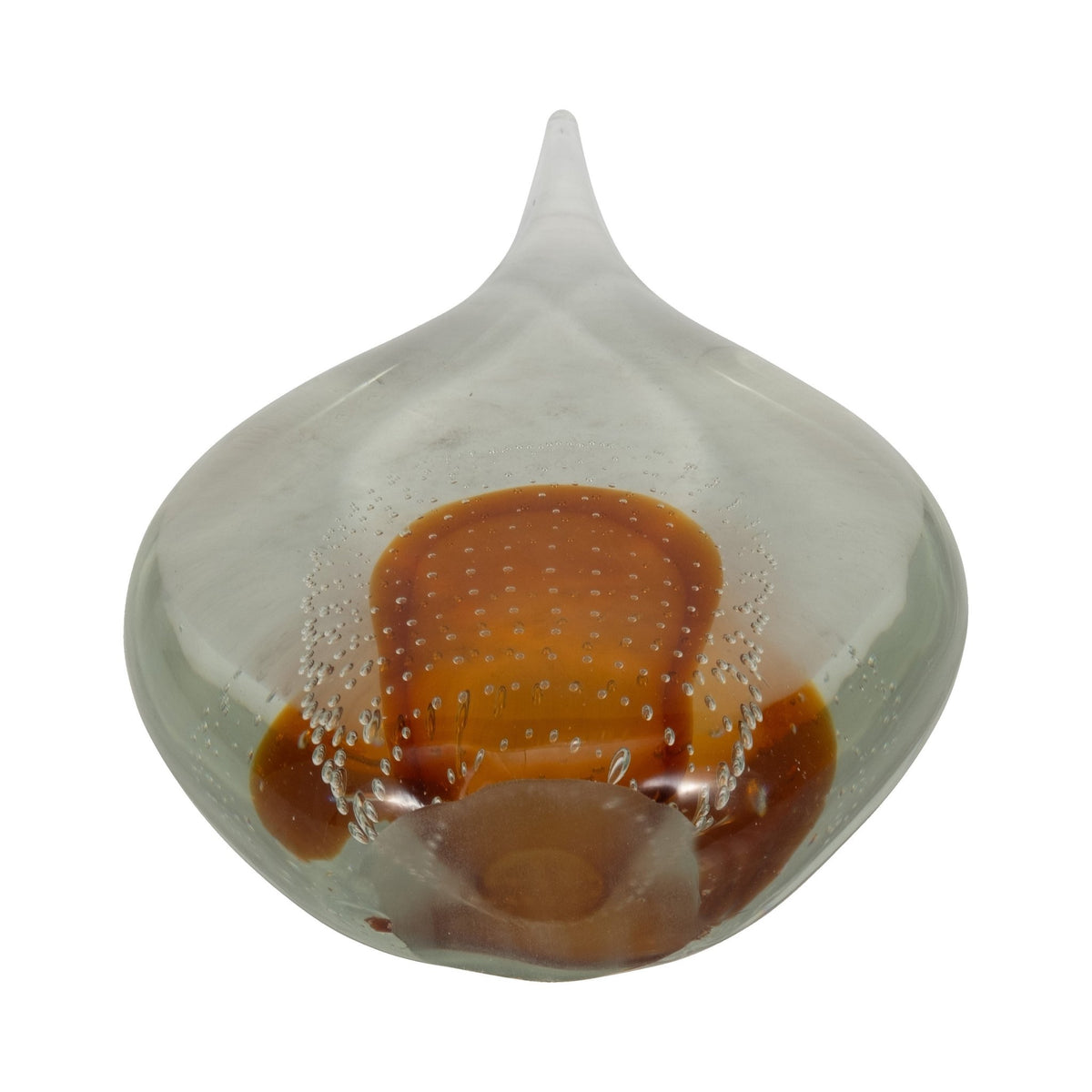14" MEEDA AMBER CRYSTAL TEAR DROP Table Decors| Sagebrook Home