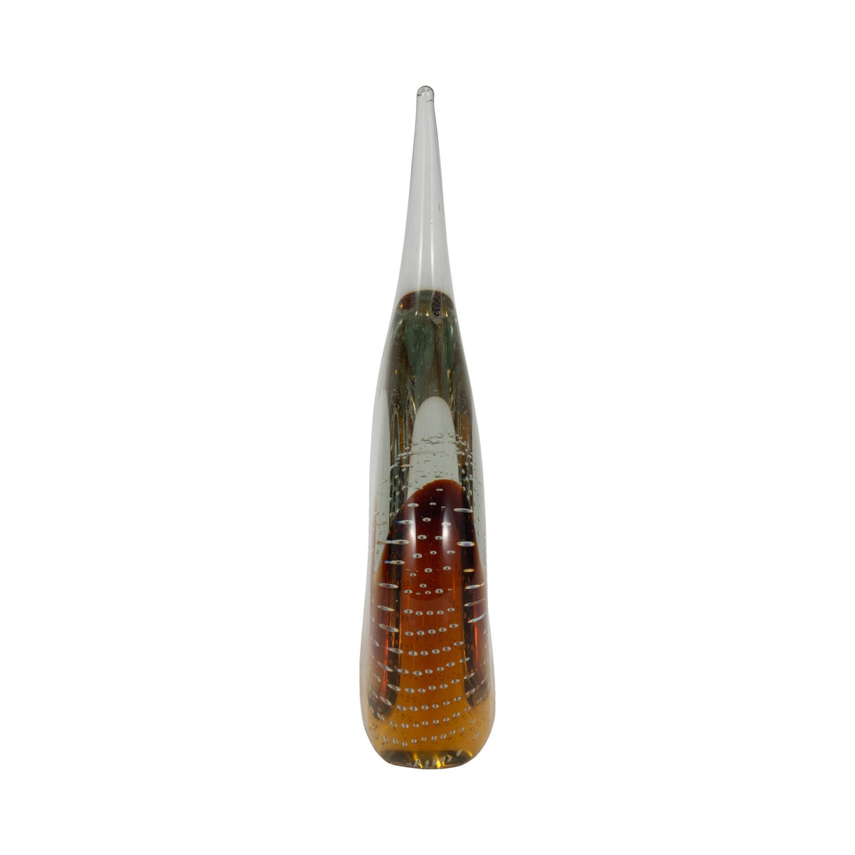 14" MEEDA AMBER CRYSTAL TEAR DROP Table Decors| Sagebrook Home