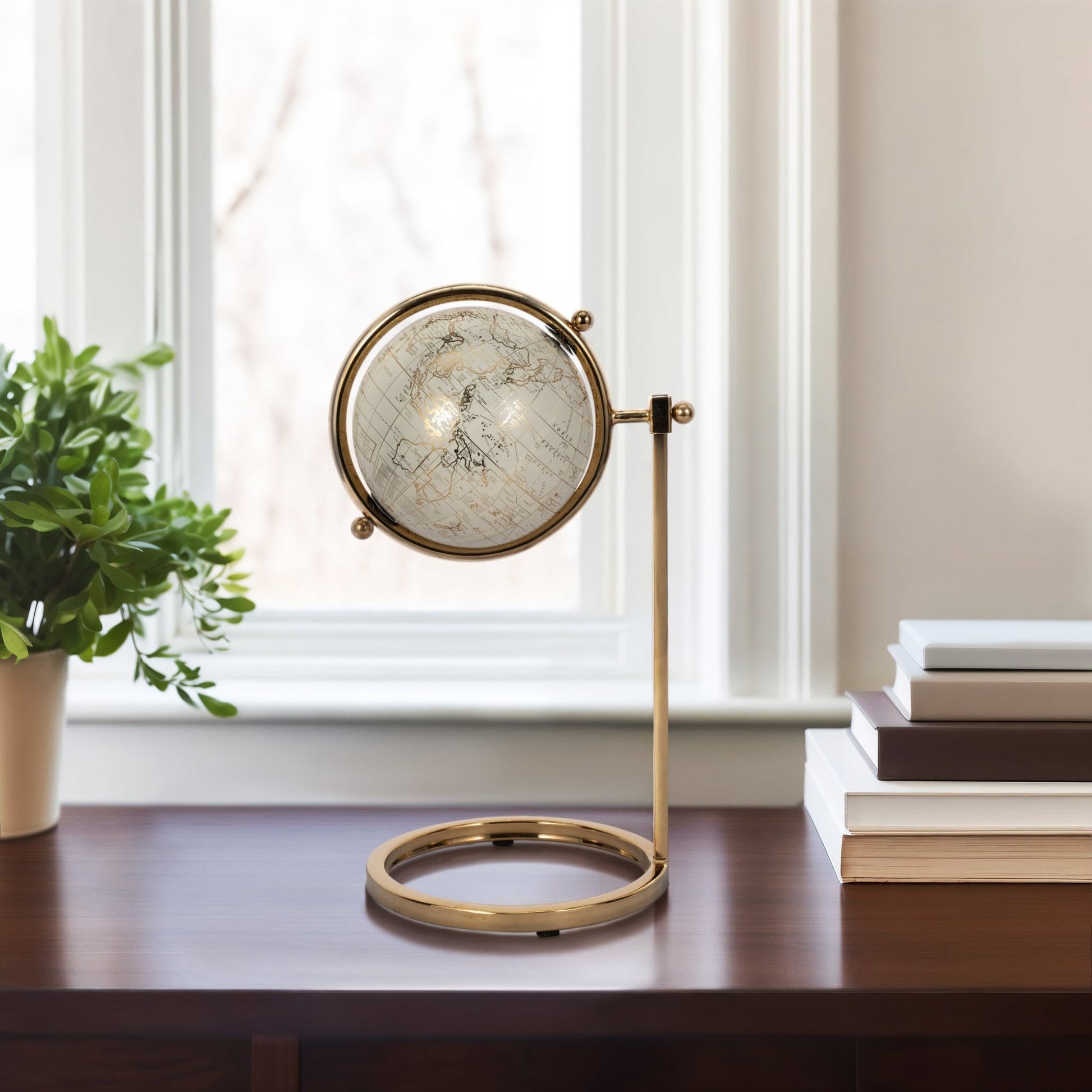 14" Meyer Gold Globe Table Decors| Sagebrook Home
