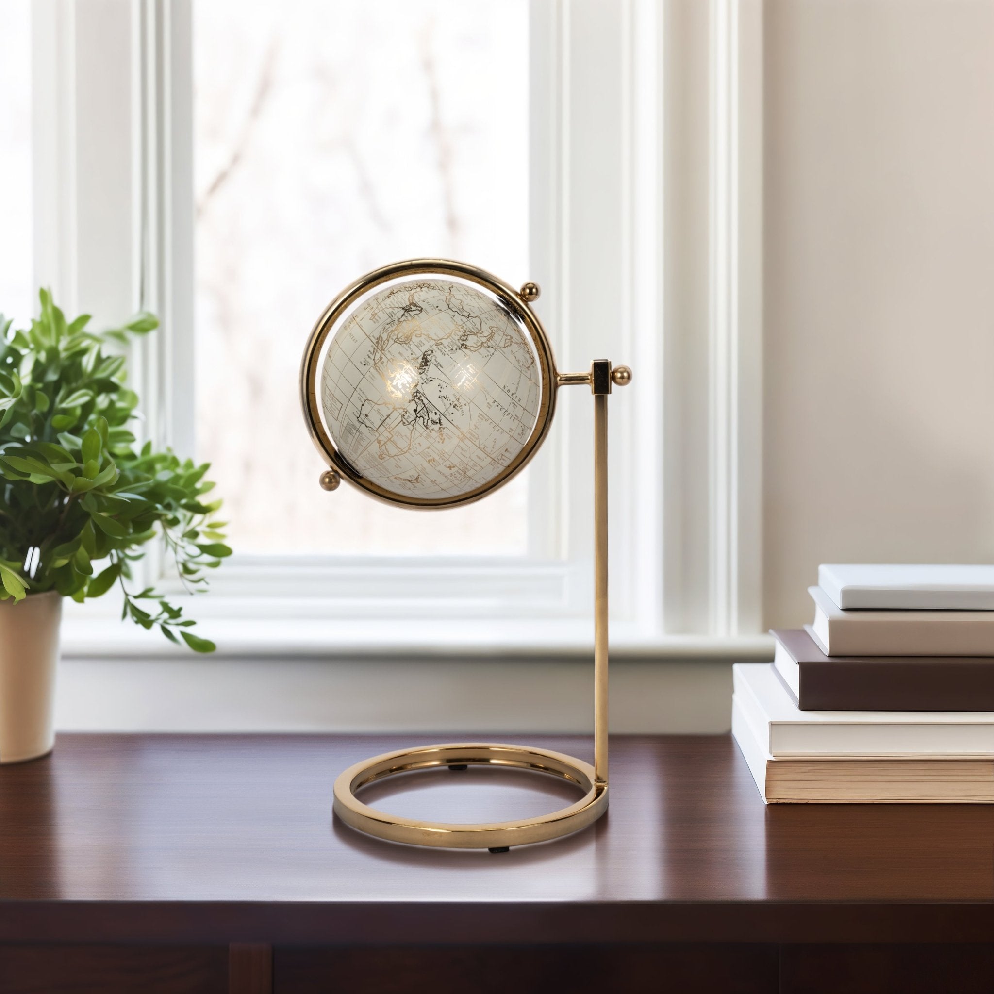 14" Meyer Gold Globe Table Decors| Sagebrook Home