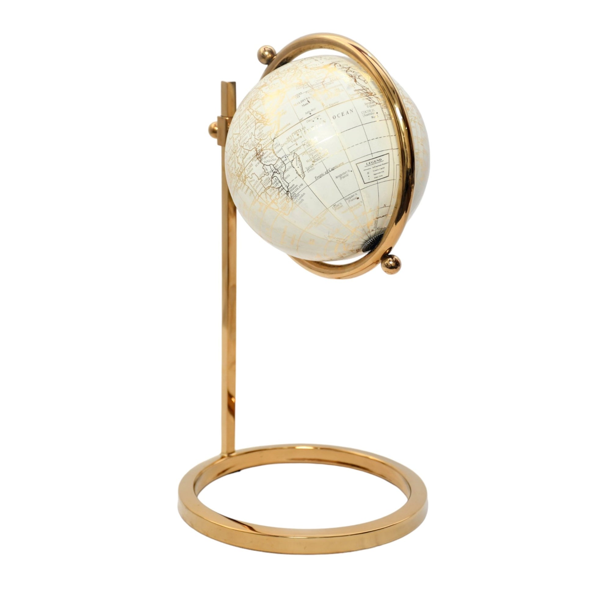 14" Meyer Gold Globe Table Decors| Sagebrook Home