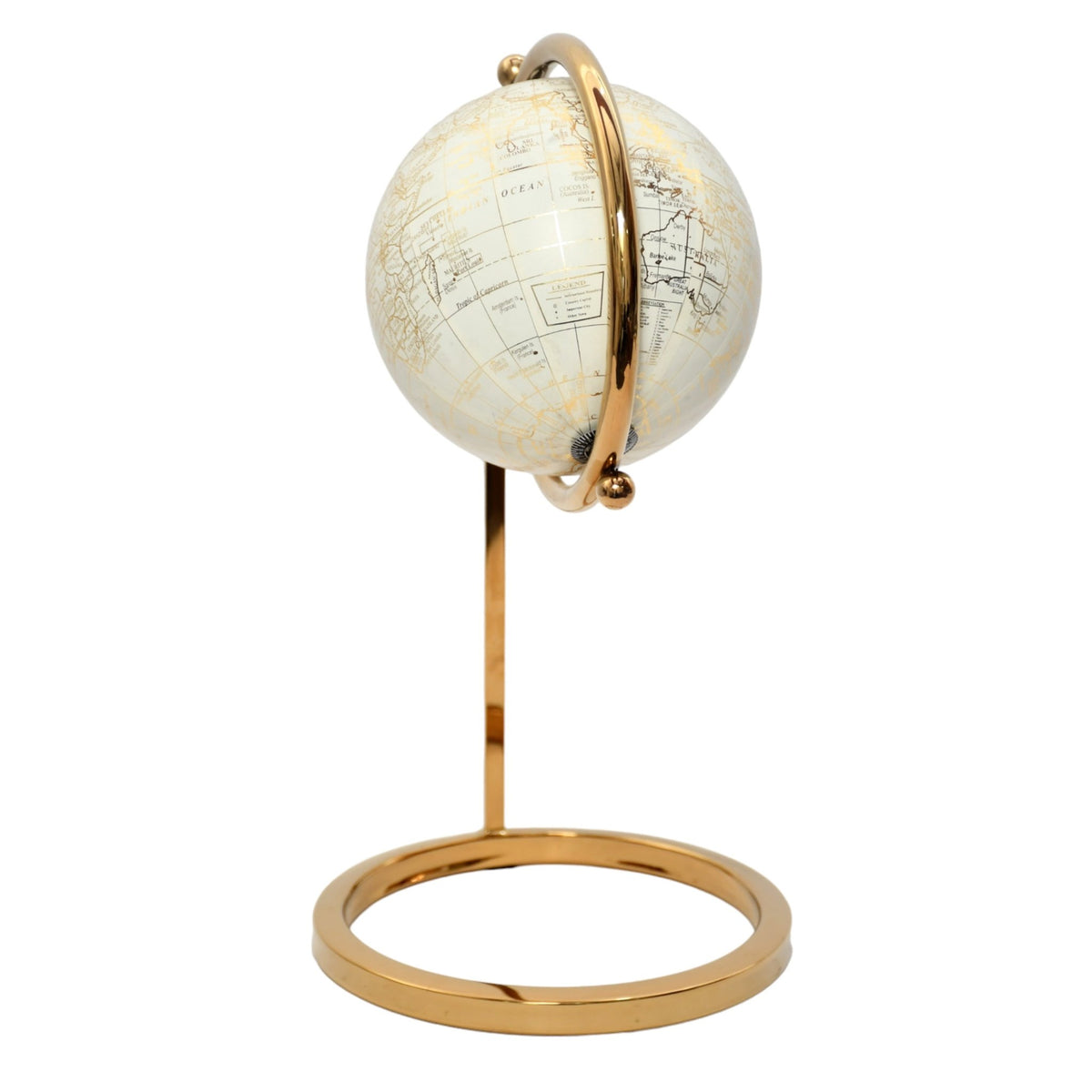 14" Meyer Gold Globe Table Decors| Sagebrook Home