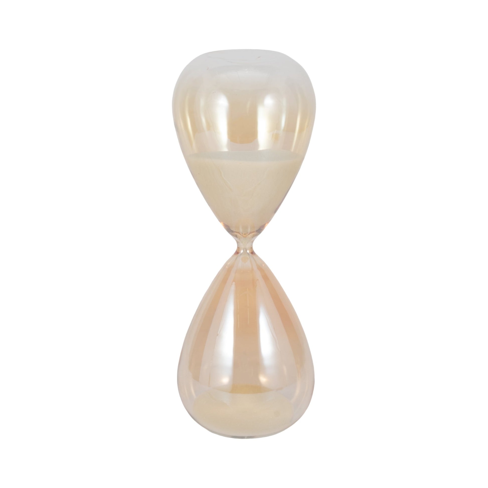 14" Midas Small Champagne Hourglass Table Decors| Sagebrook Home