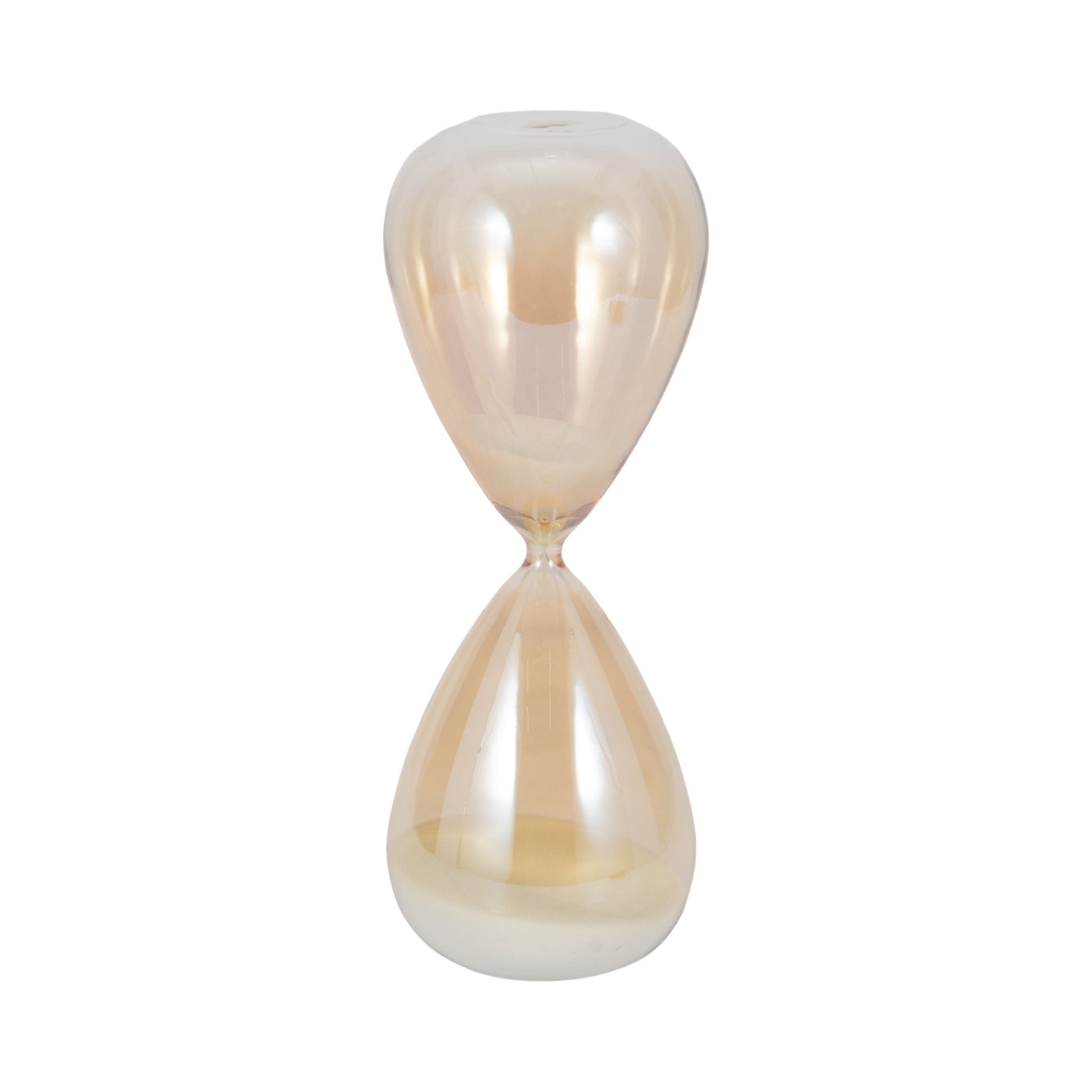 14" Midas Small Champagne Hourglass Table Decors| Sagebrook Home