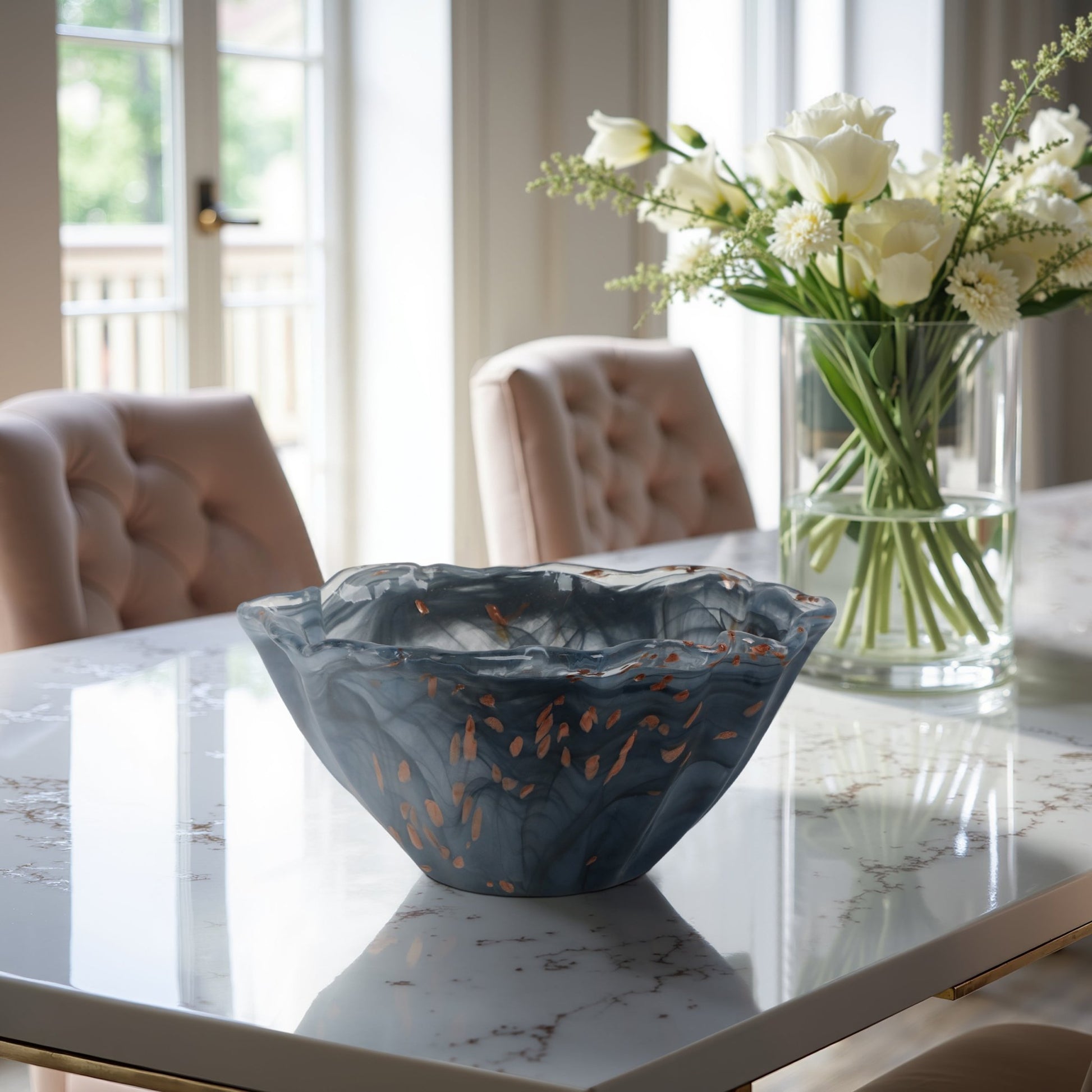 14" Orta Small Italian Art Glass Bowl Table Decors| Sagebrook Home