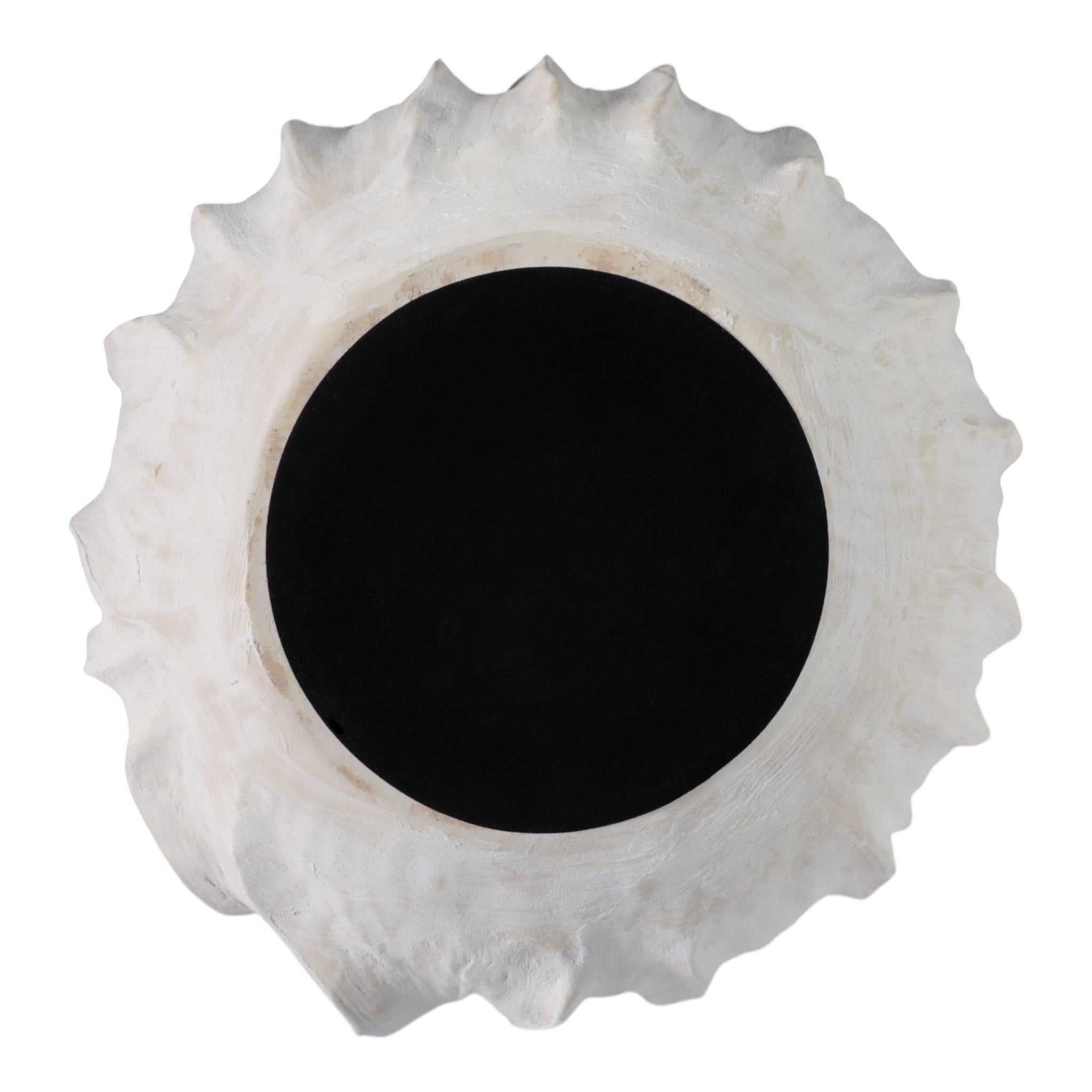 14" SPADENA SHORT PORCELAIN BOWL, IVORY Table Decors| Sagebrook Home