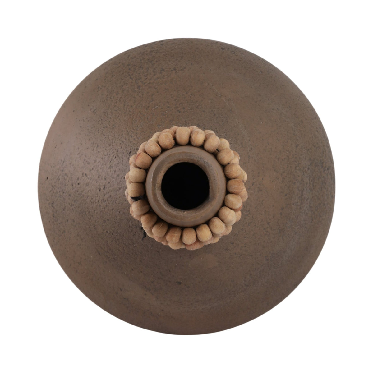 14" Tutwell Large Vase With Wood Beads, Brwn Vases and Jars| Sagebrook Home