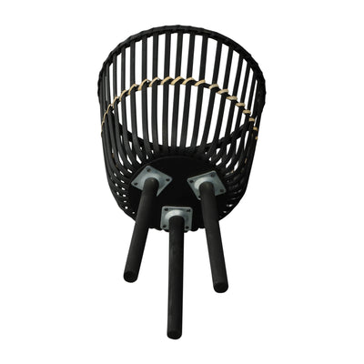 S/3 BAMBOO FOOTED PLANTERS 11/13/15, BLACK