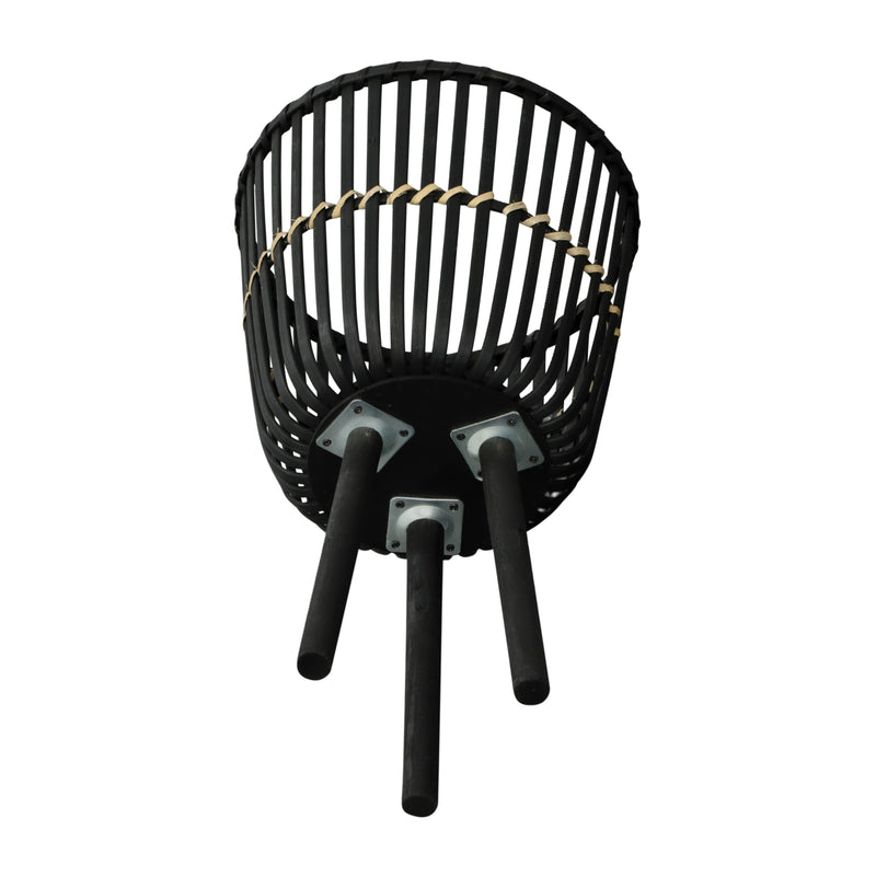 S/3 BAMBOO FOOTED PLANTERS 11/13/15, BLACK