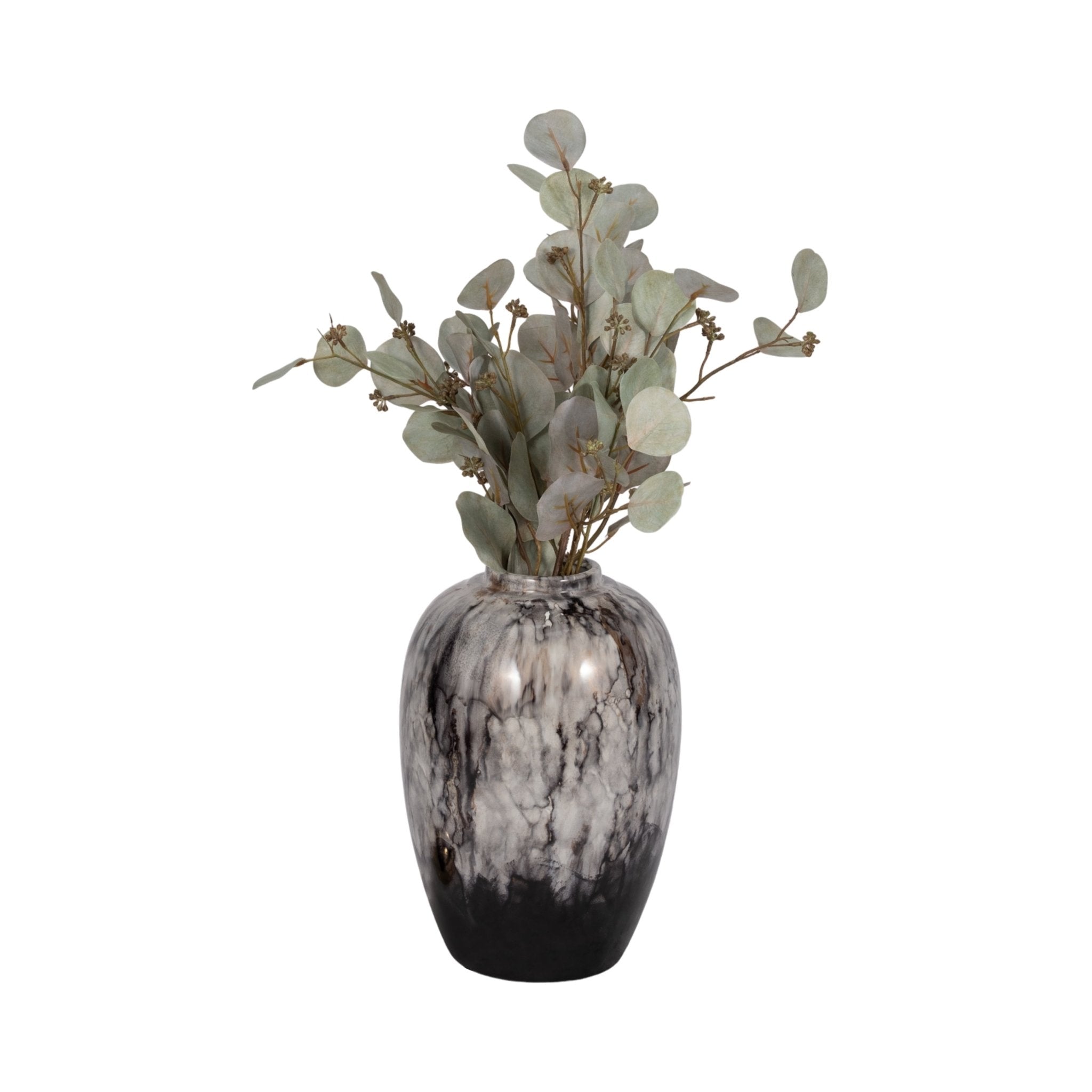 14"H URN W/ GOLD LID, MULTI Vases and Jars| Sagebrook Home