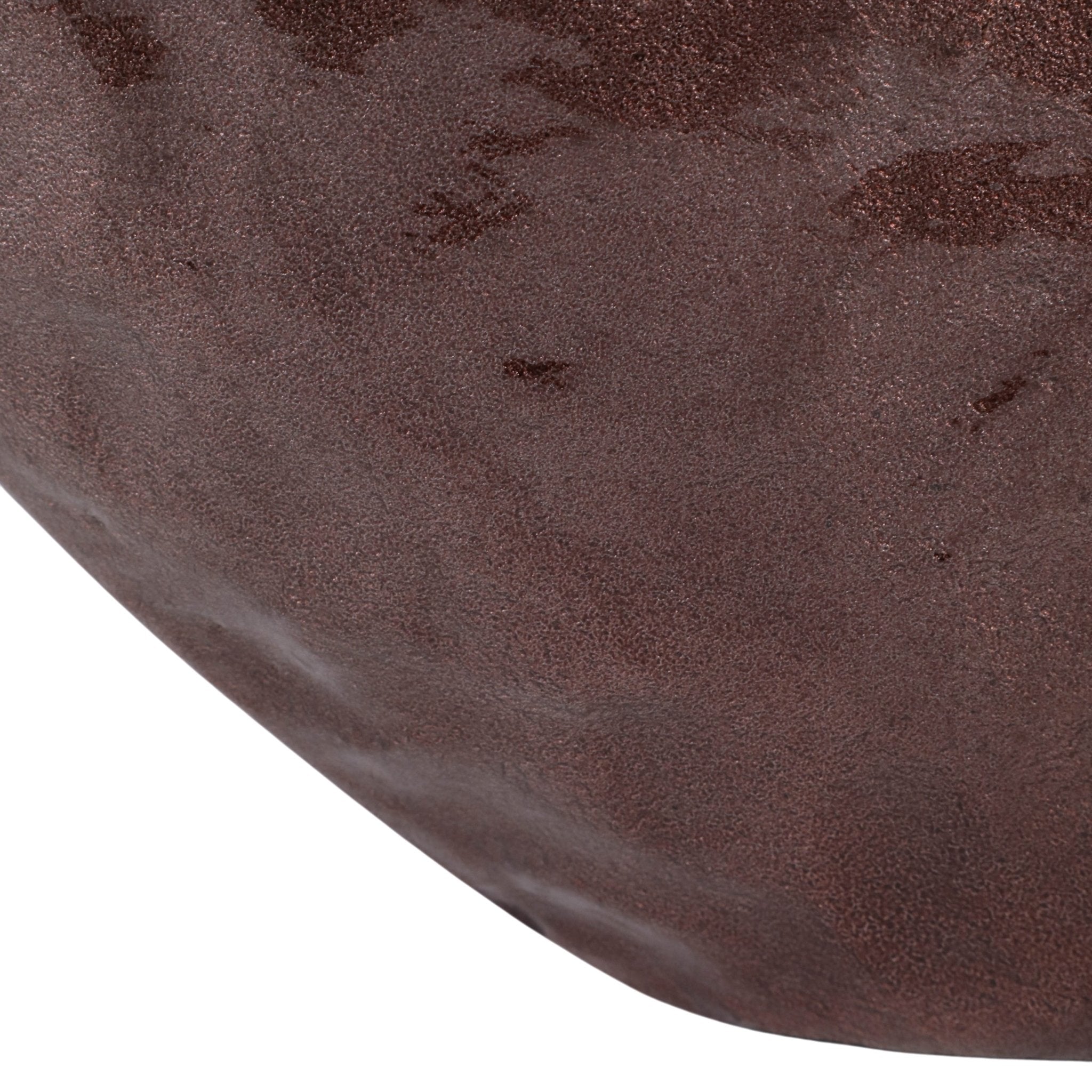 14x14" Enamel Finish Metal Vase, Brown Vases and Jars| Sagebrook Home