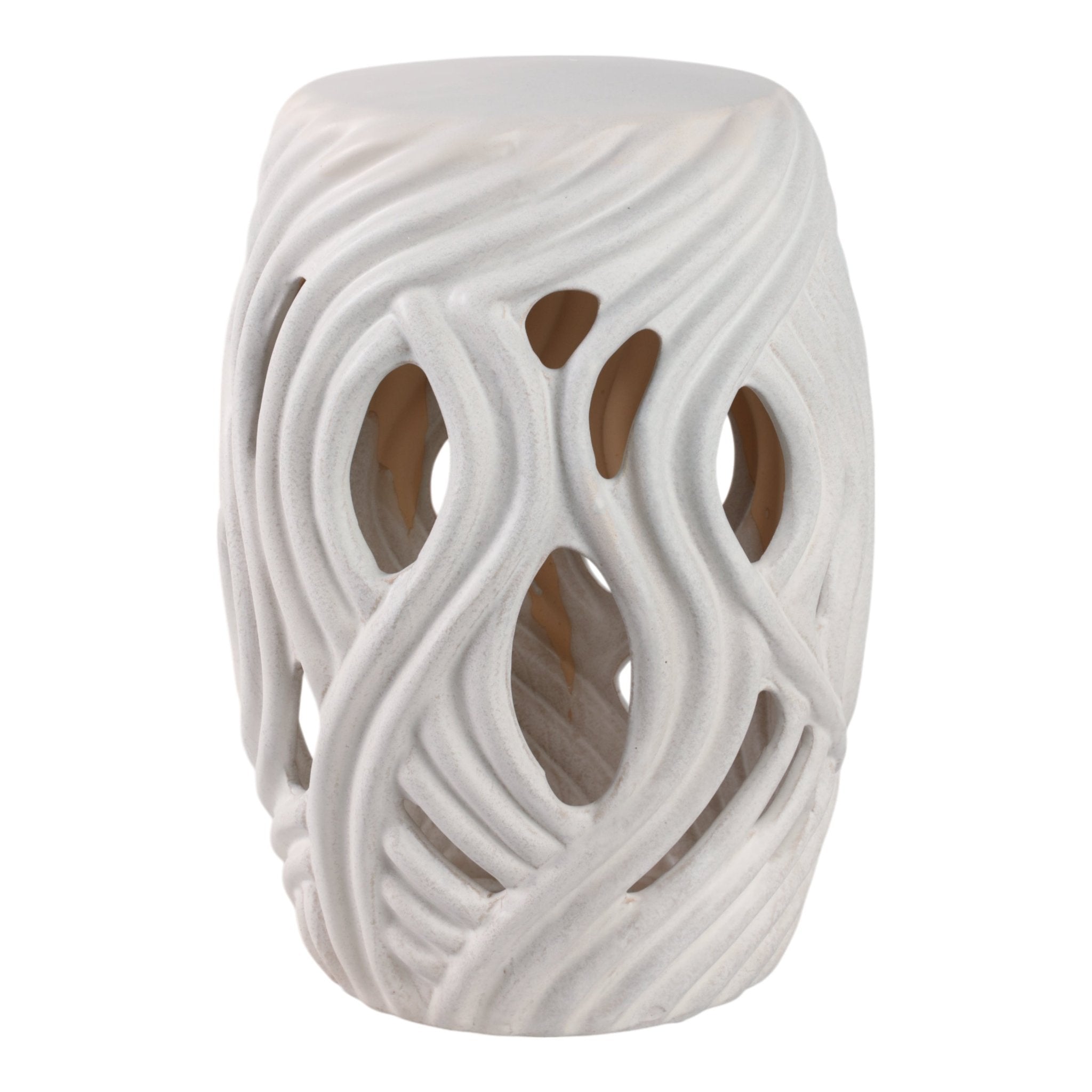 14x19 Alytus Wavy Garden Stool Stools| Sagebrook Home