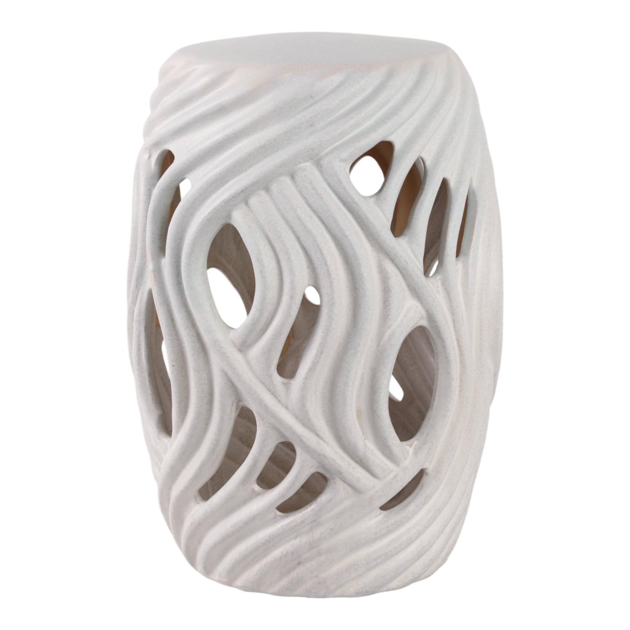 14x19 Alytus Wavy Garden Stool Stools| Sagebrook Home