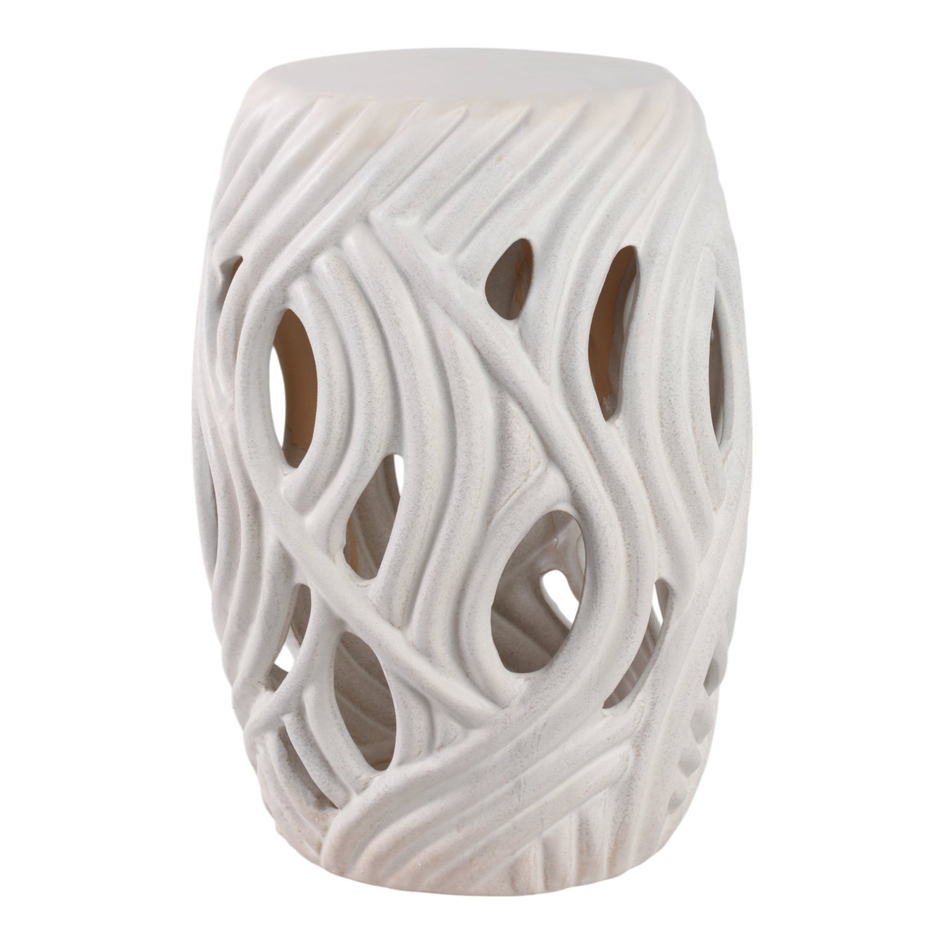 14x19 Alytus Wavy Garden Stool Stools| Sagebrook Home