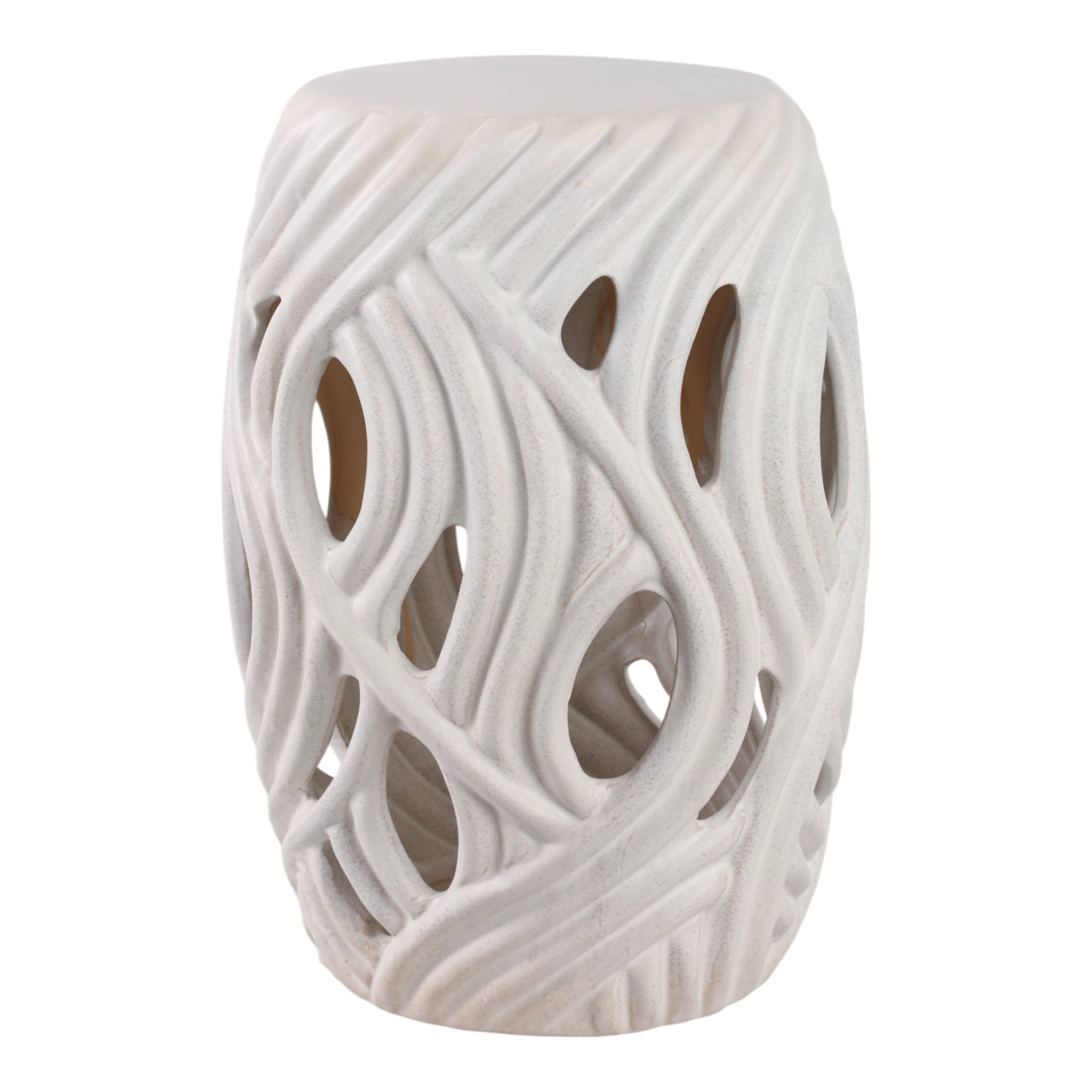 14x19 Alytus Wavy Garden Stool Stools| Sagebrook Home