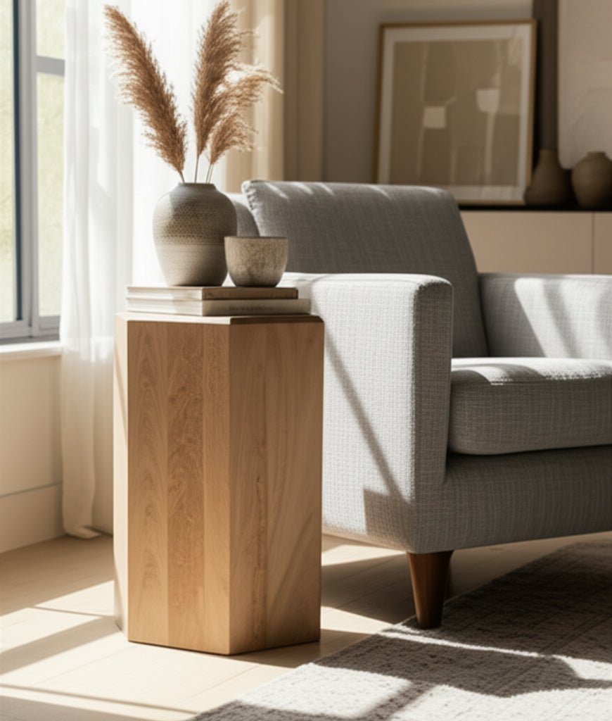 14X24" NOVUS SMALL WOOD PEDESTAL Accent & End Tables| Sagebrook Home