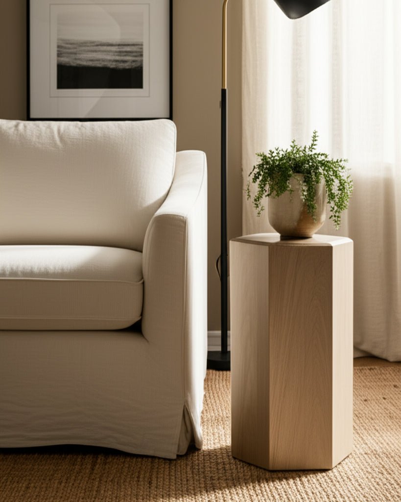 14X24" NOVUS SMALL WOOD PEDESTAL Accent & End Tables| Sagebrook Home