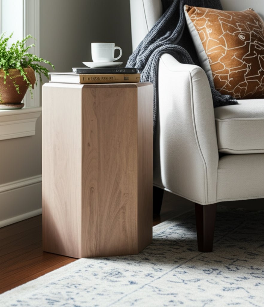 14X24" NOVUS SMALL WOOD PEDESTAL Accent & End Tables| Sagebrook Home