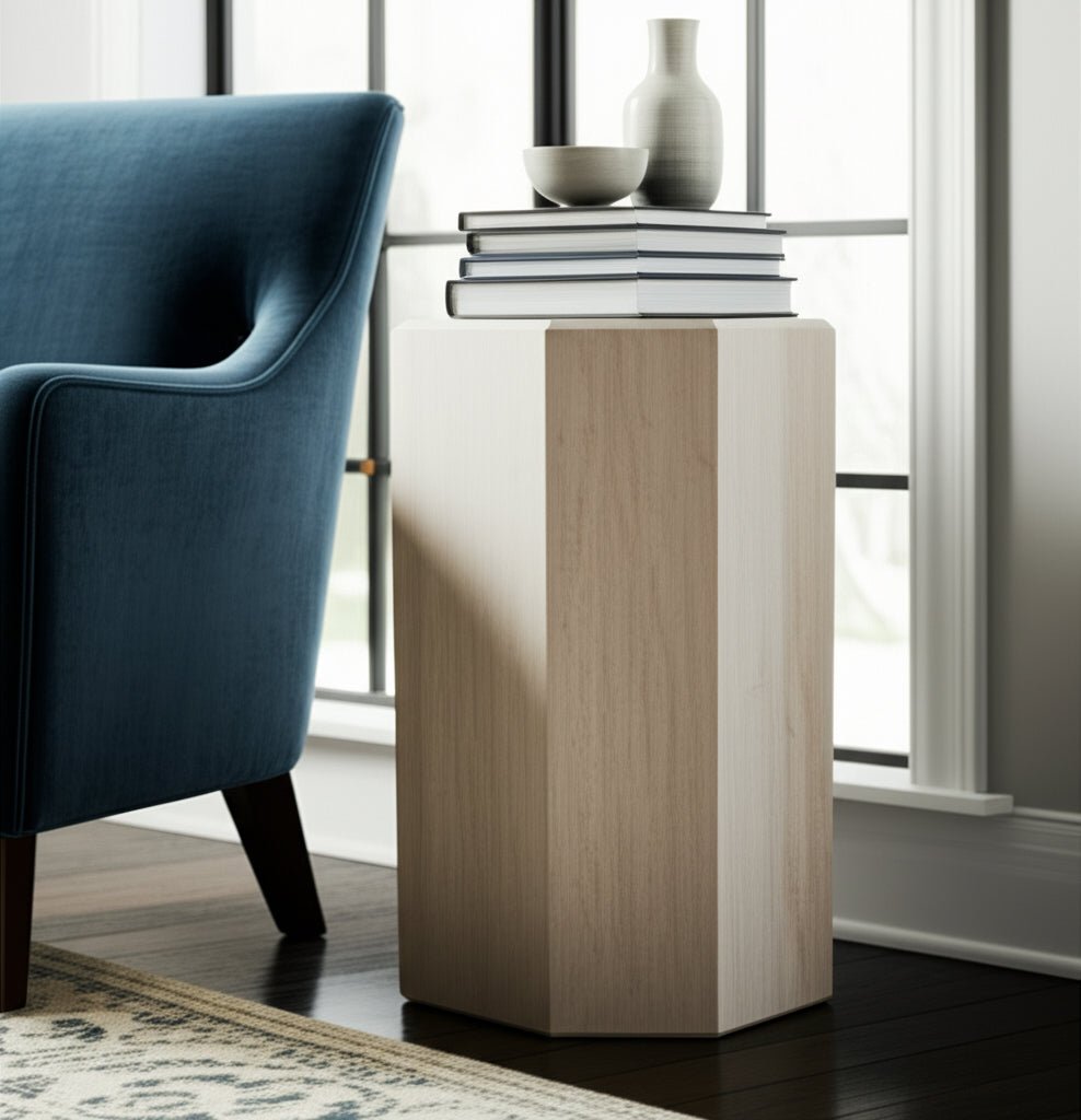 14X24" NOVUS SMALL WOOD PEDESTAL Accent & End Tables| Sagebrook Home