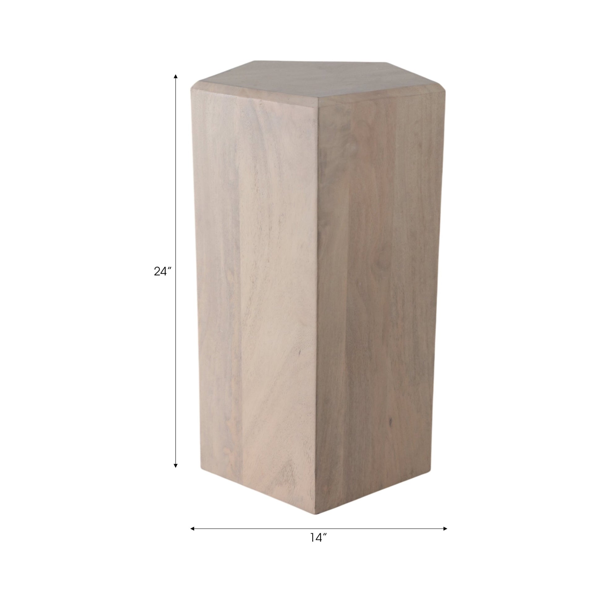 14X24" NOVUS SMALL WOOD PEDESTAL Accent & End Tables| Sagebrook Home