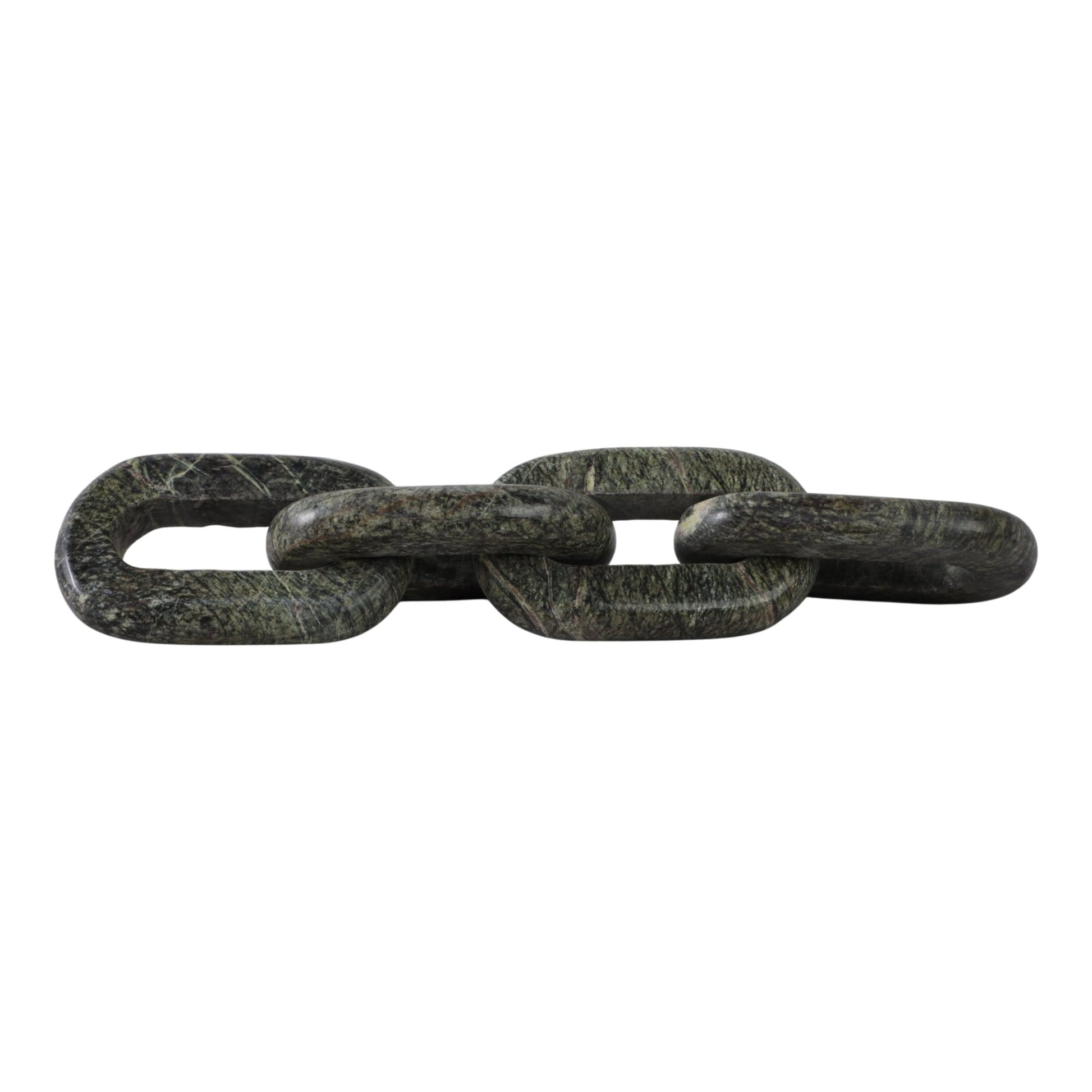 14X3" 4-LINK MARBLE CHAIN, FOREST GREEN Table Decors| Sagebrook Home