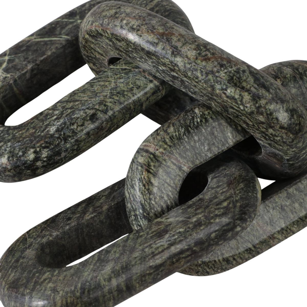 14X3" 4-LINK MARBLE CHAIN, FOREST GREEN Table Decors| Sagebrook Home