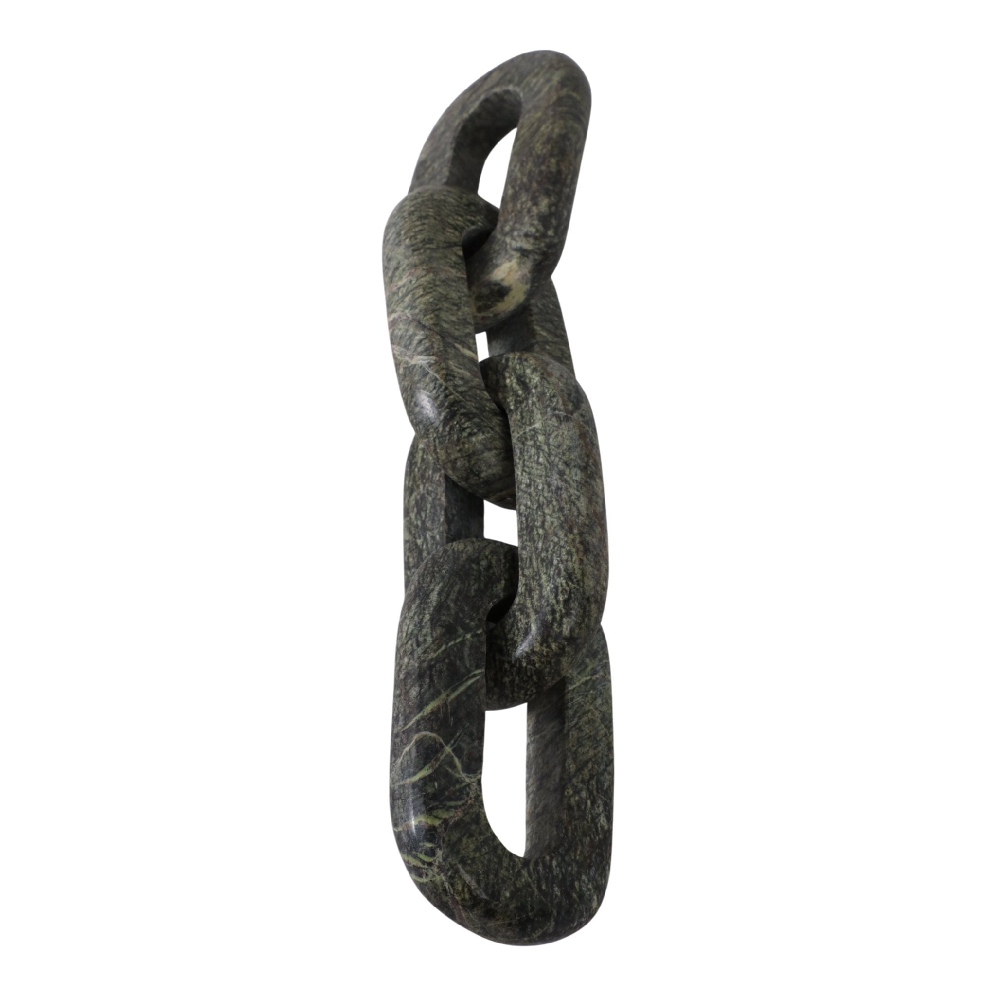 14X3" 4-LINK MARBLE CHAIN, FOREST GREEN Table Decors| Sagebrook Home