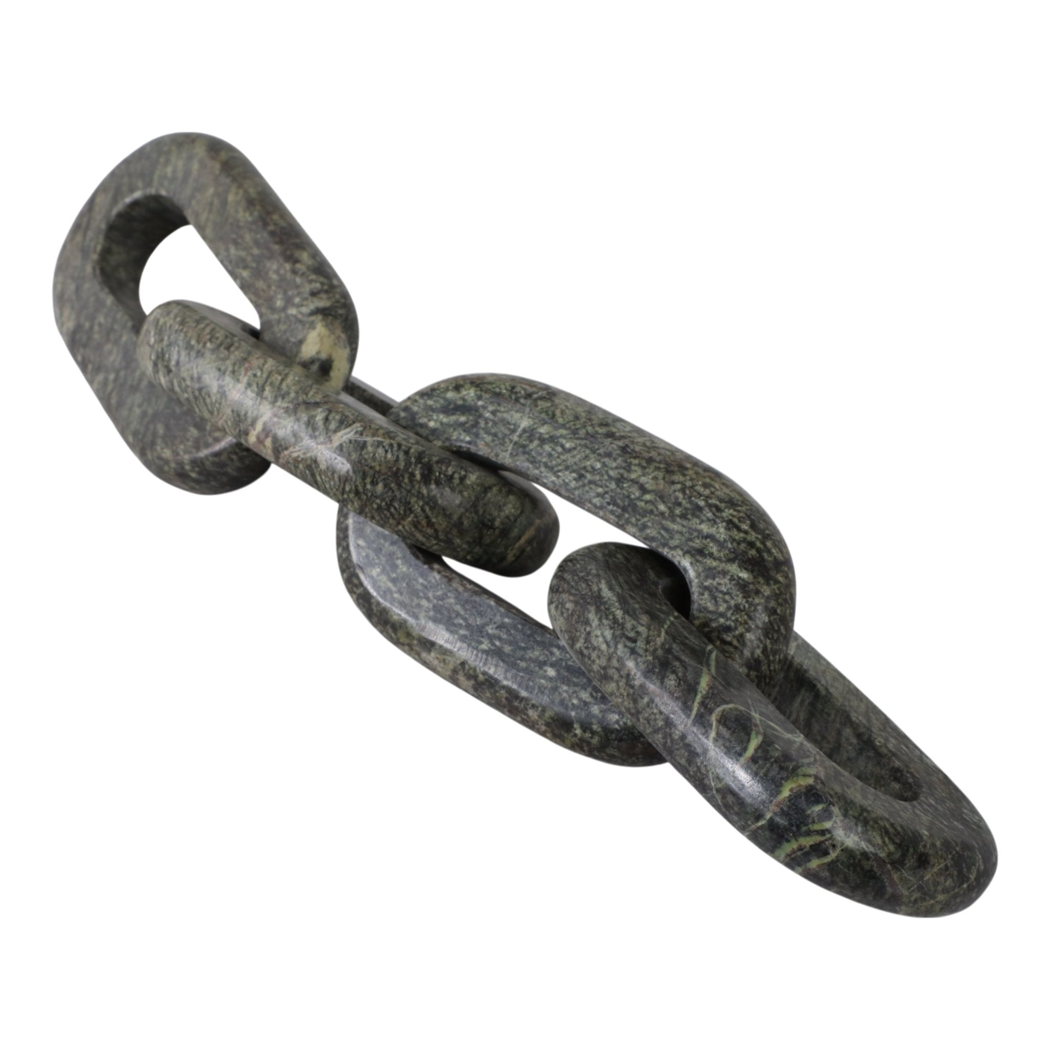 14X3" 4-LINK MARBLE CHAIN, FOREST GREEN Table Decors| Sagebrook Home