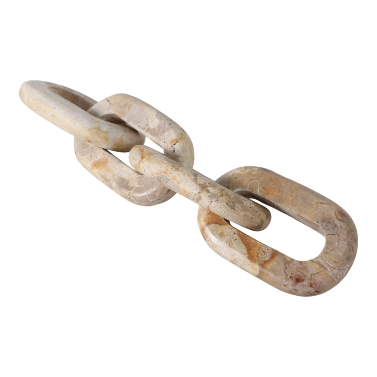14X3" 4-LINK MARBLE CHAIN, LIGHT LEOPARD Table Decors| Sagebrook Home