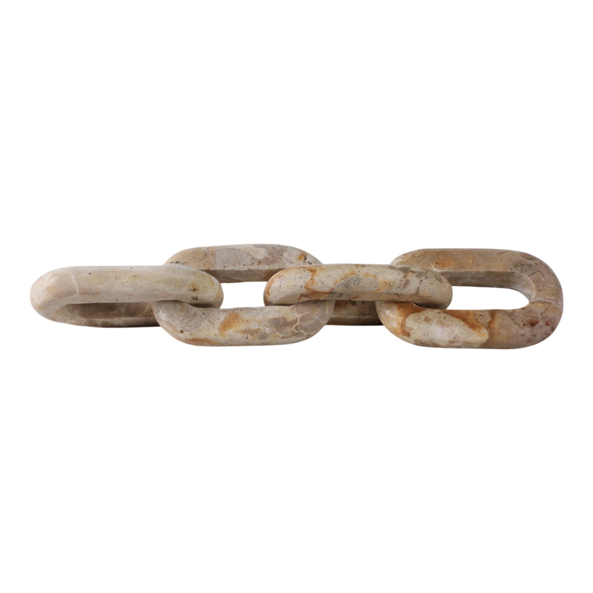 14X3" 4-LINK MARBLE CHAIN, LIGHT LEOPARD Table Decors| Sagebrook Home