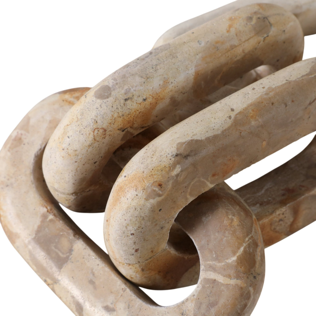 14X3" 4-LINK MARBLE CHAIN, LIGHT LEOPARD Table Decors| Sagebrook Home