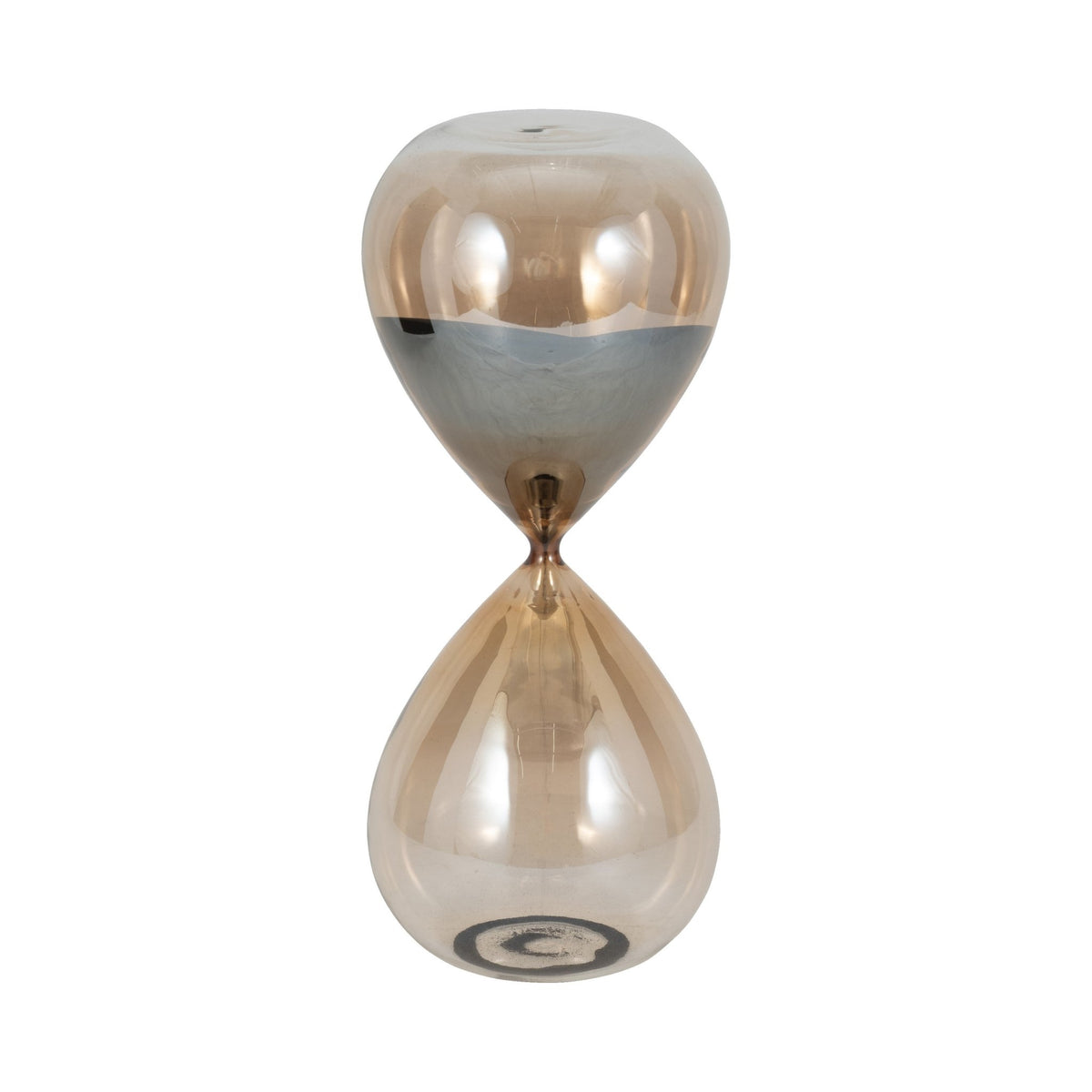 15" Ada Small Amber Hourglass Table Decors| Sagebrook Home