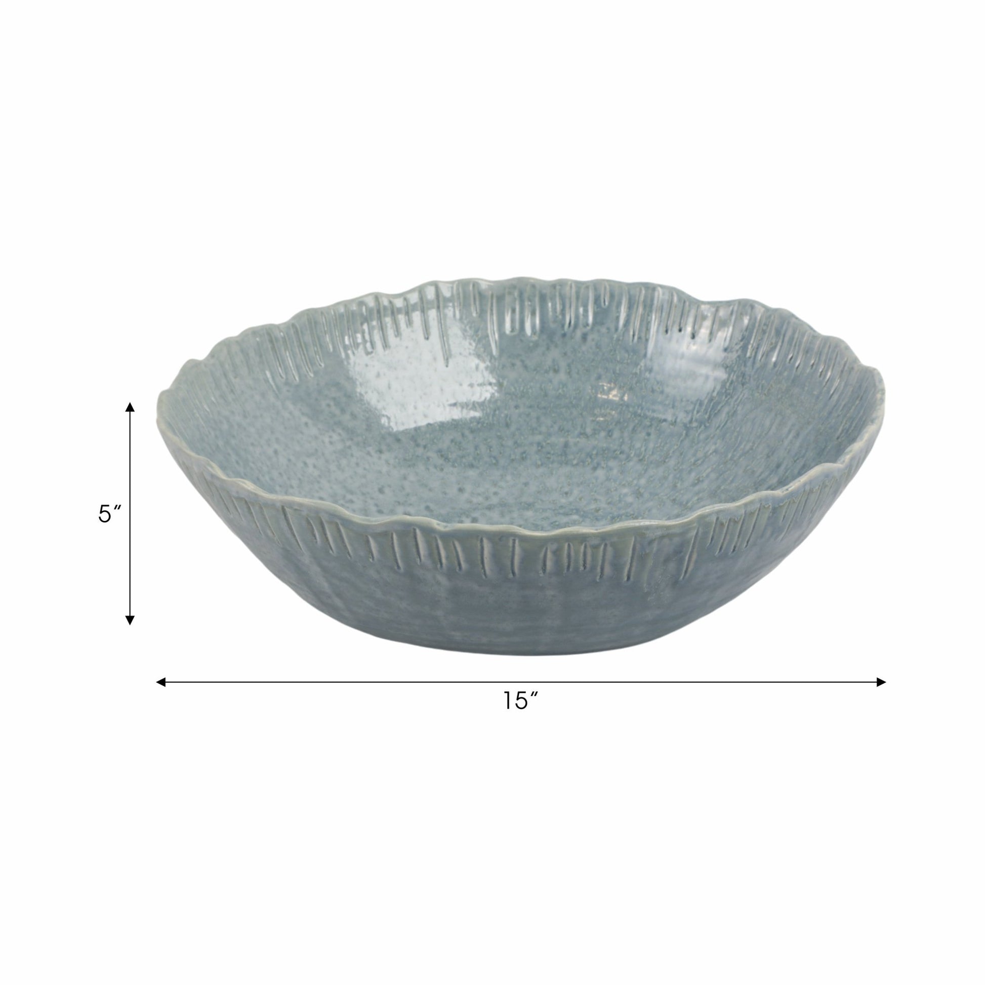 15" Bucelas Portugal Bowl Table Decors| Sagebrook Home