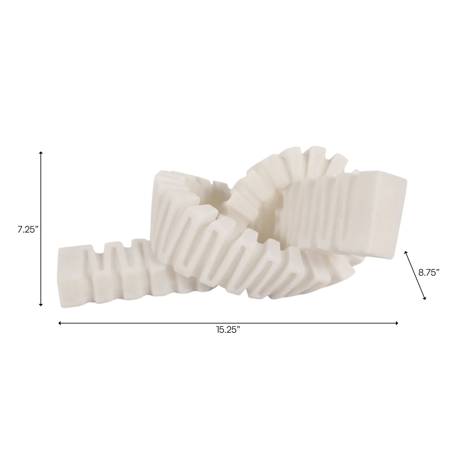 15" Hazelton Quartz Resin Knot Table Decors| Sagebrook Home