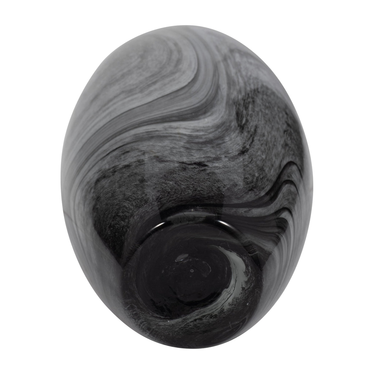15" KATRINA GRAY SWIRL MEDIUM GLASS VASE Vases and Jars| Sagebrook Home