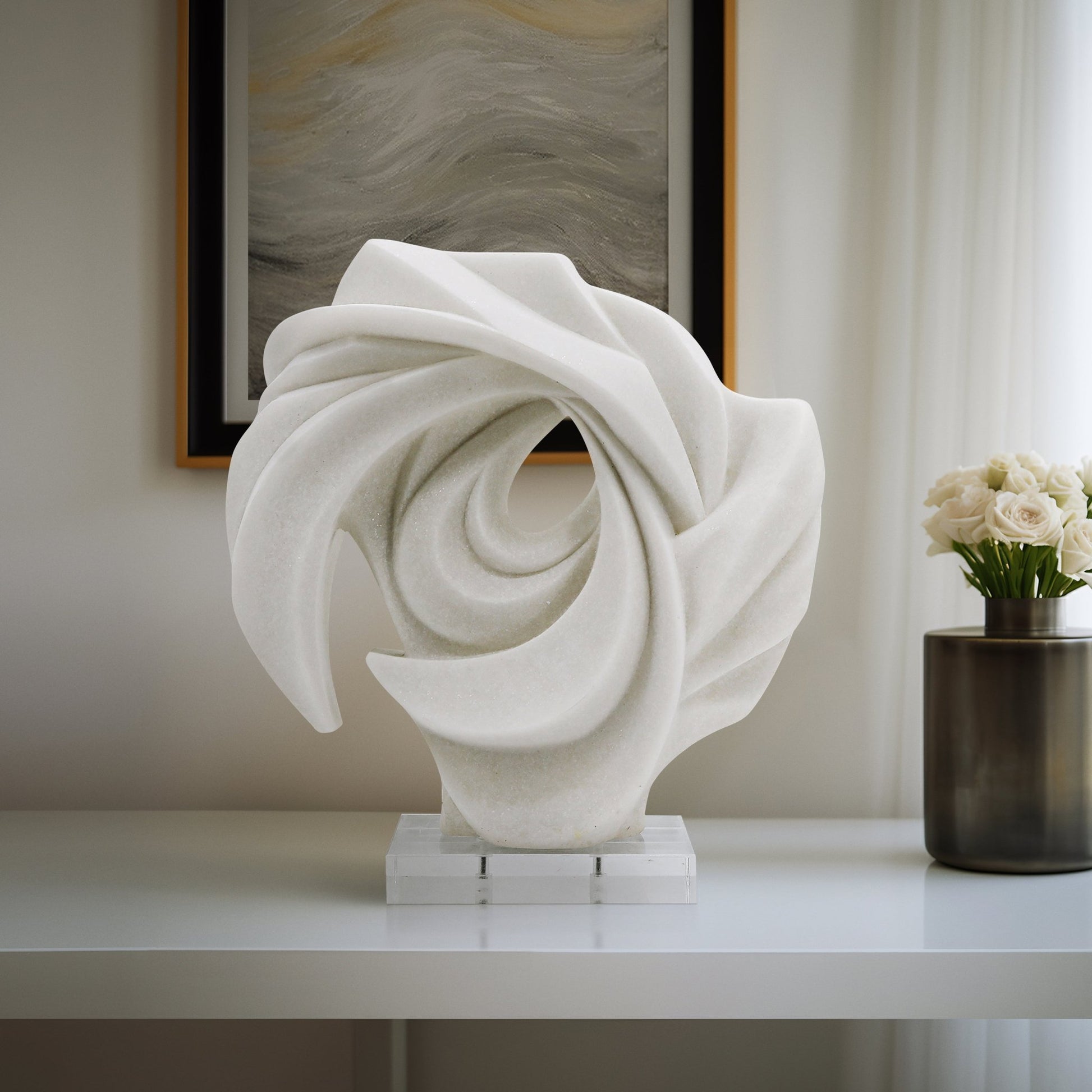 15" LAILA STATUARY, WHITE Table Decors| Sagebrook Home